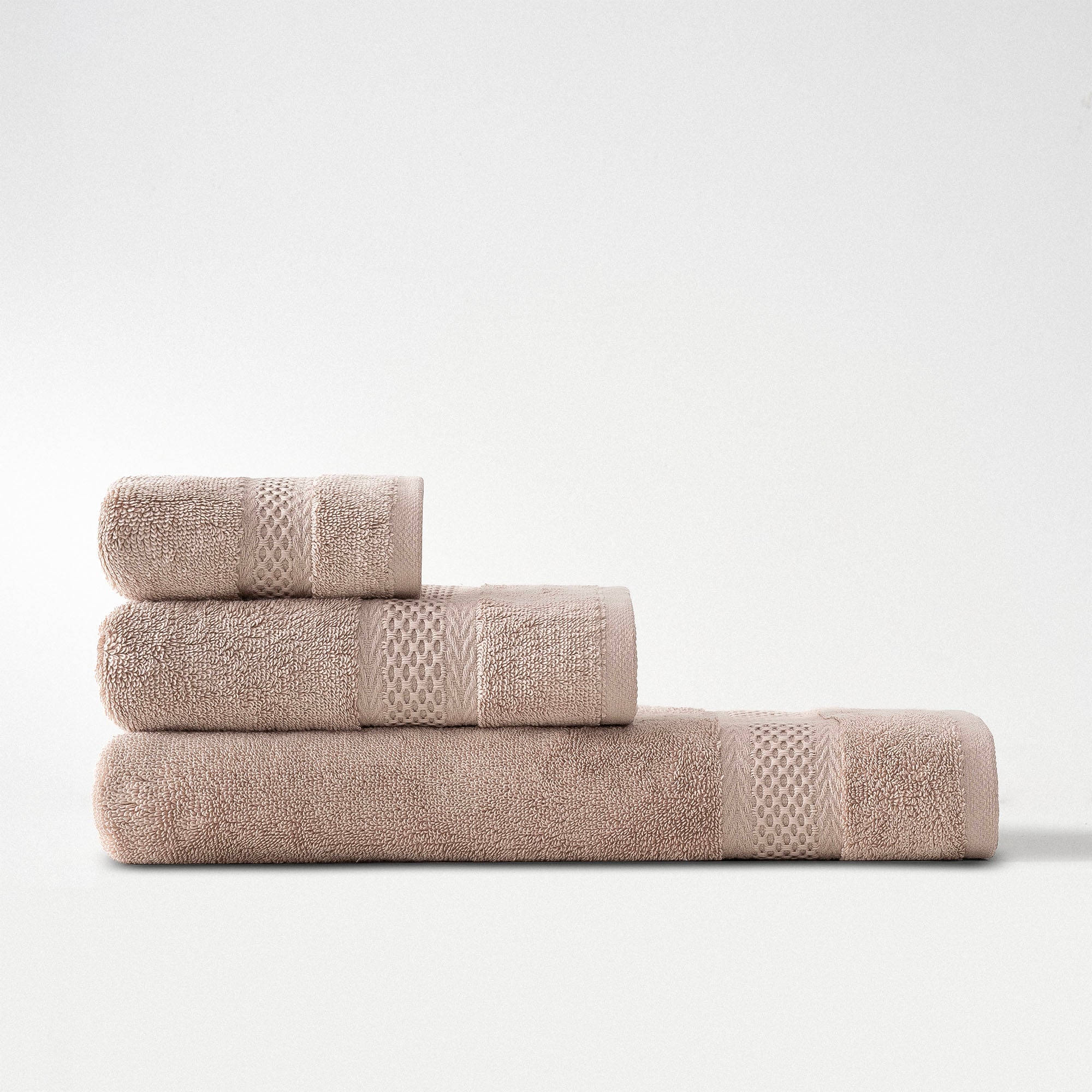 Auraline Organic Cotton Towel Set of 3 Powder