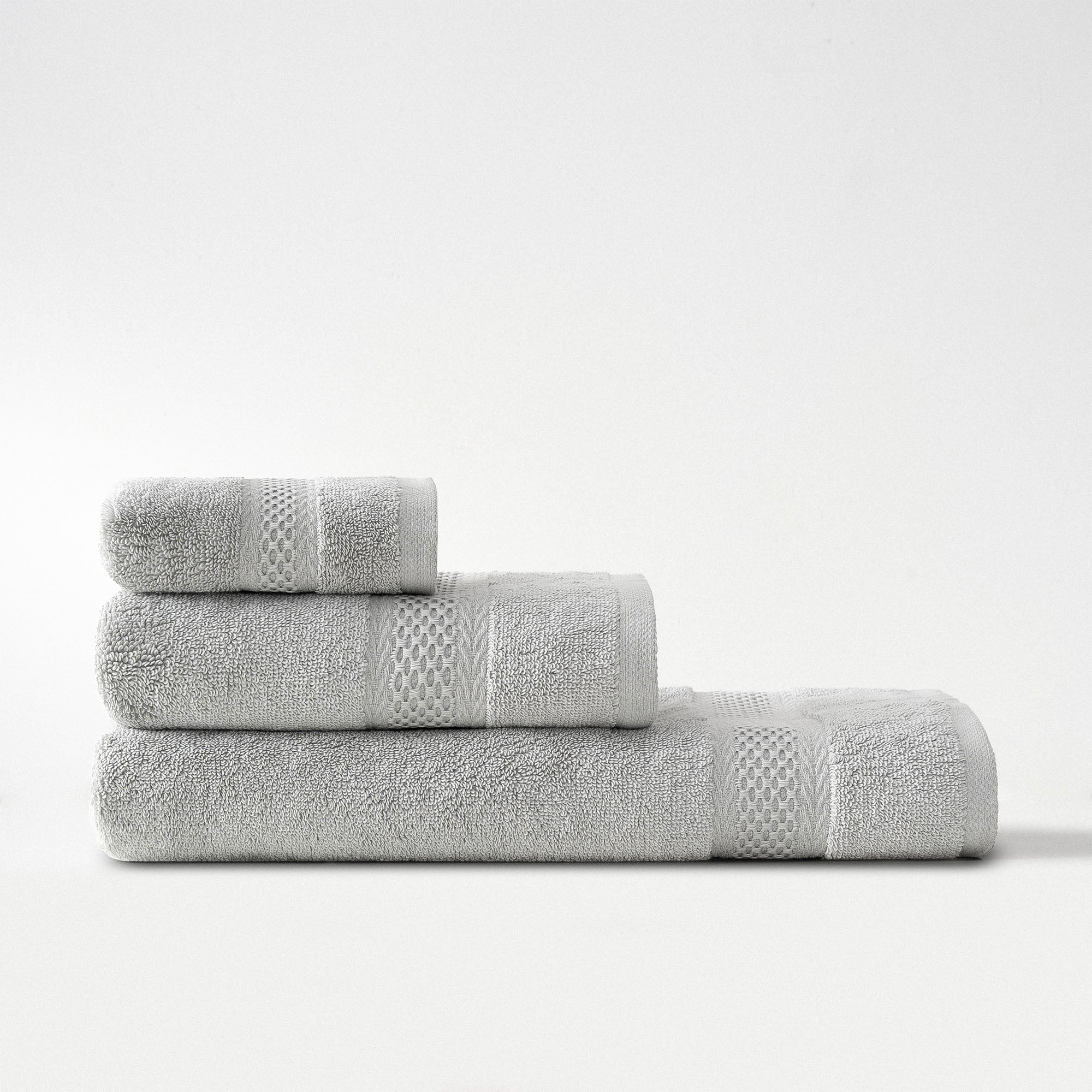 Auraline Organic Cotton Towel Set of 3 Dark Gray