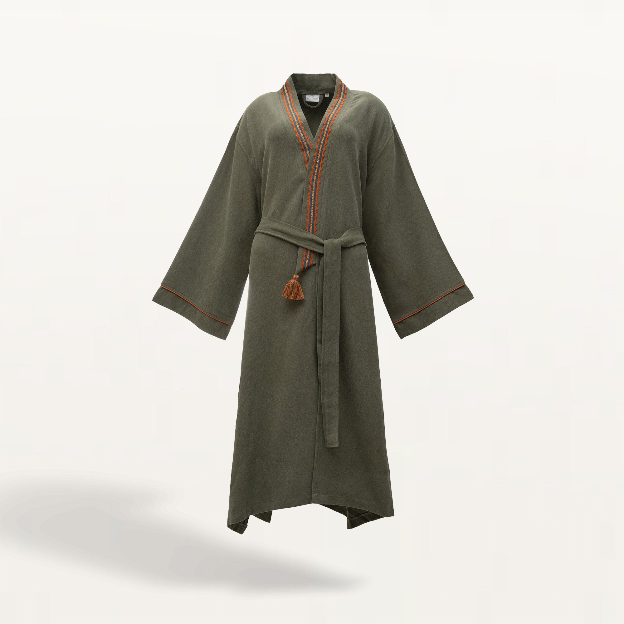 Hazar Organic Turkish Cotton Women's Dressing Gown Green