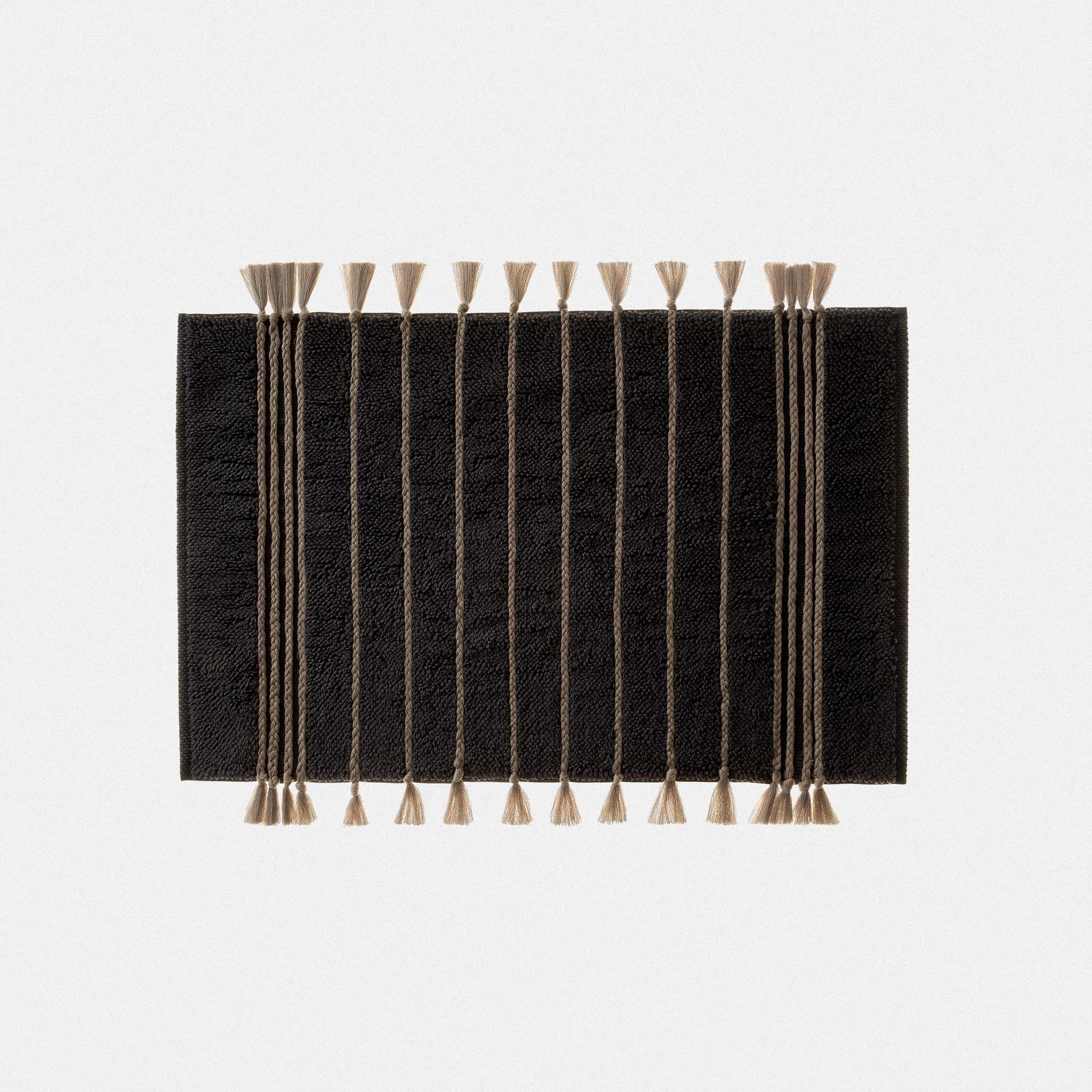 Karnella Bath Mat 100% Cotton Anthracite 50x80 Cm