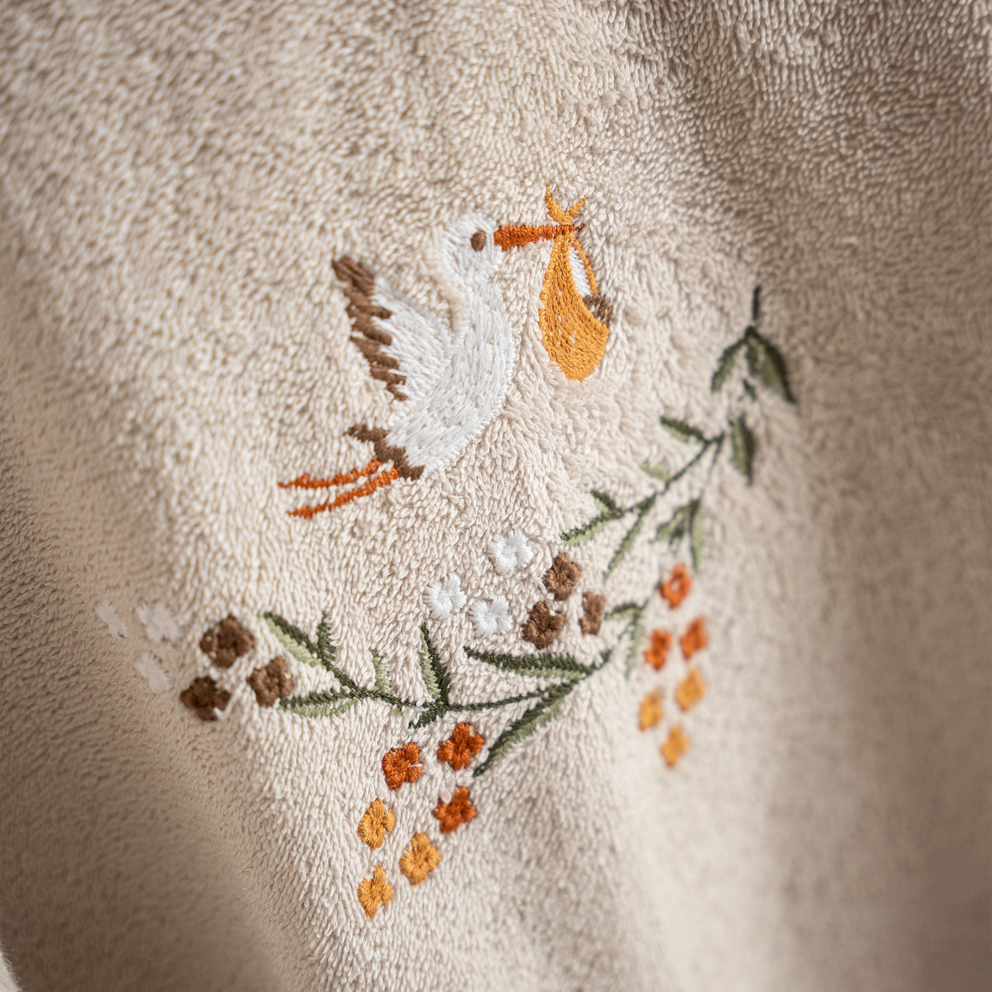 Polina Organic Cotton Poncho Set Beige