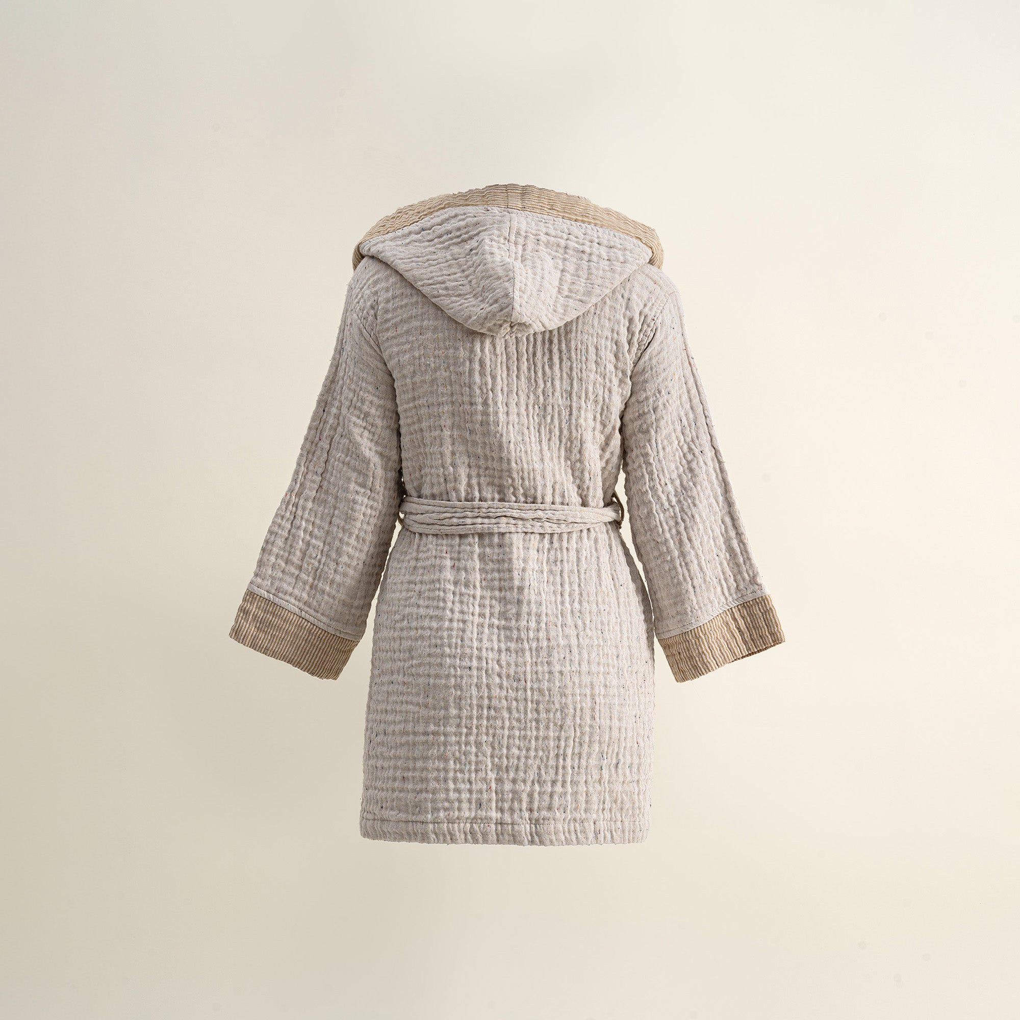 Melinda Organic Cotton Muslin Kids' Bathrobe Mustard