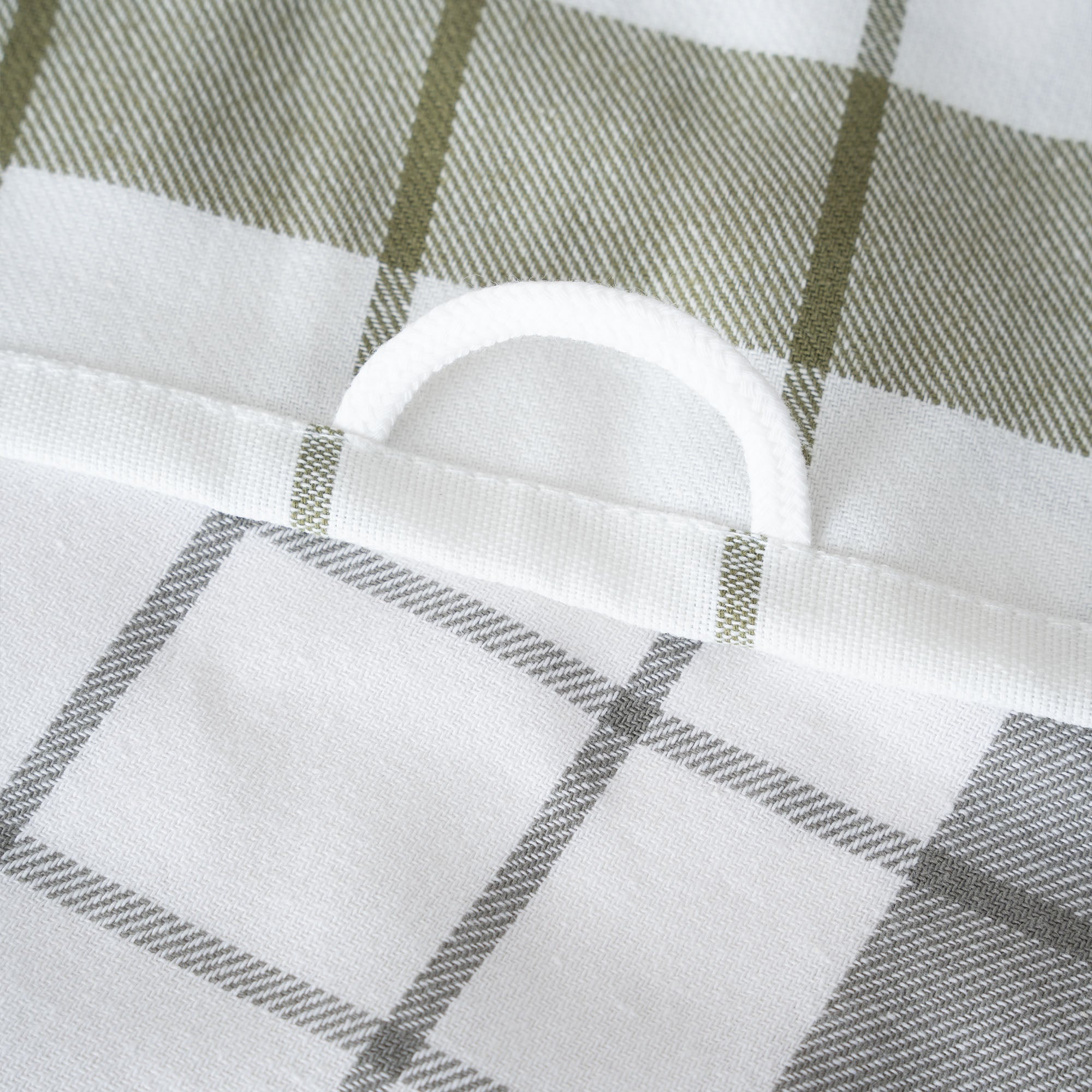 Esila Turkish Cotton Drying Cloth Set of 2 Gray/Green