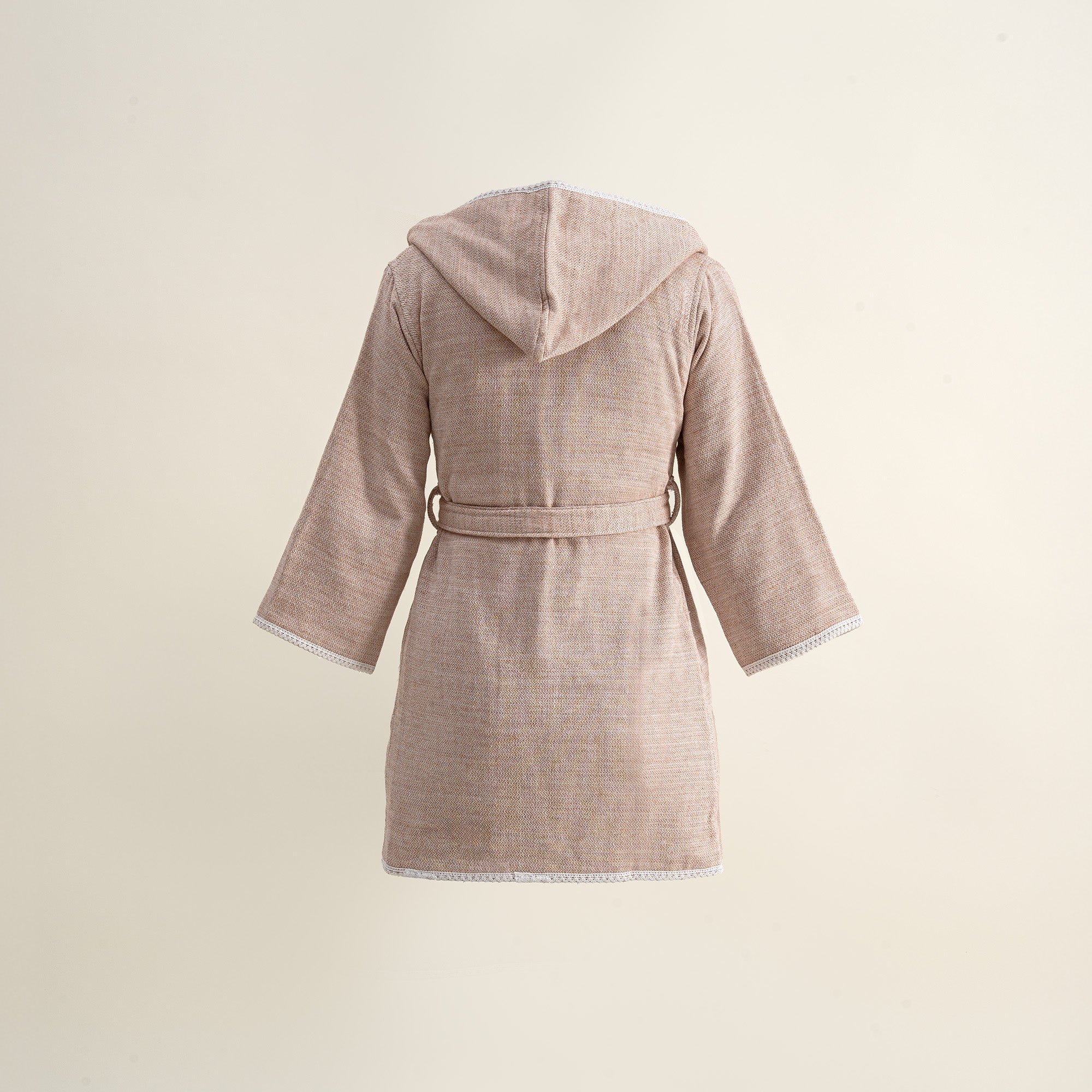 Hasna Organic Cotton Linen Kids' Bathrobe Terra
