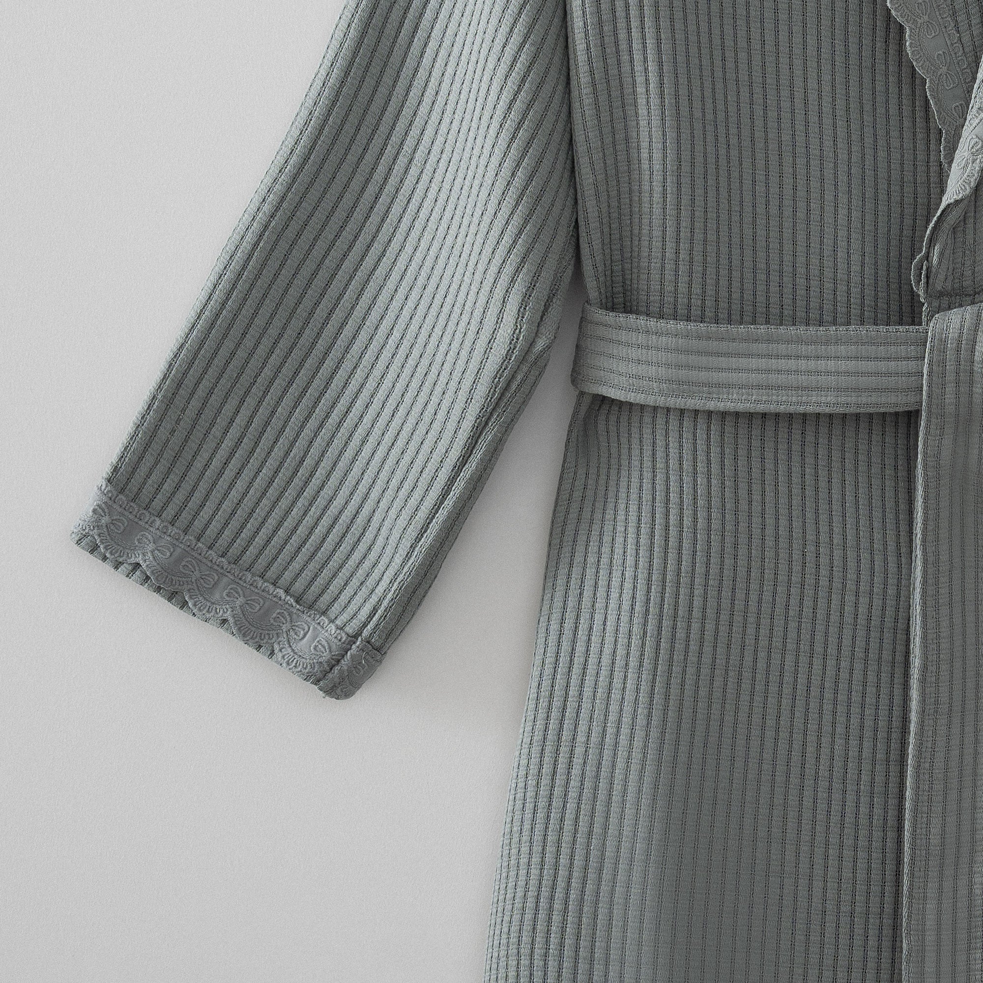 Alessa Organic Turkish Cotton Pique Women's Bathrobe Green