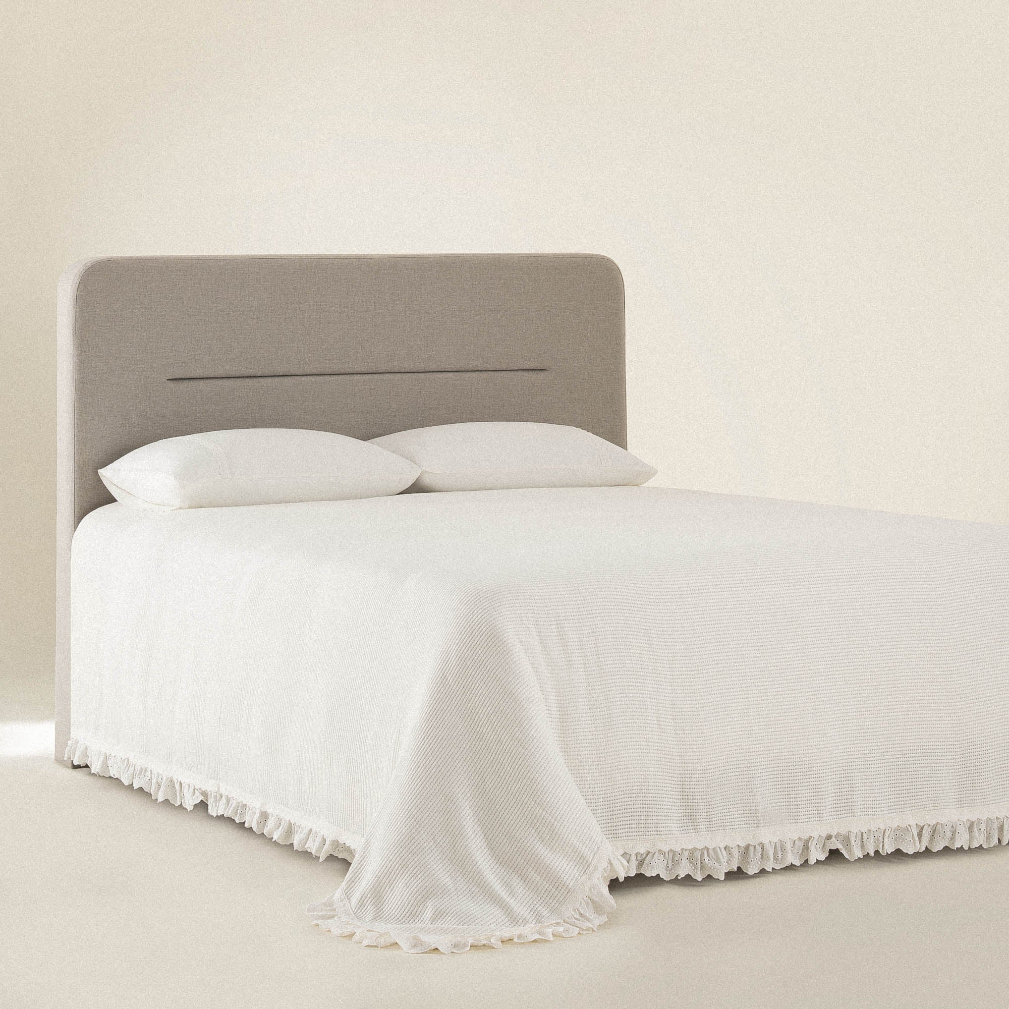 Alessa Organic Cotton Jacquard Double Pique Set Cream