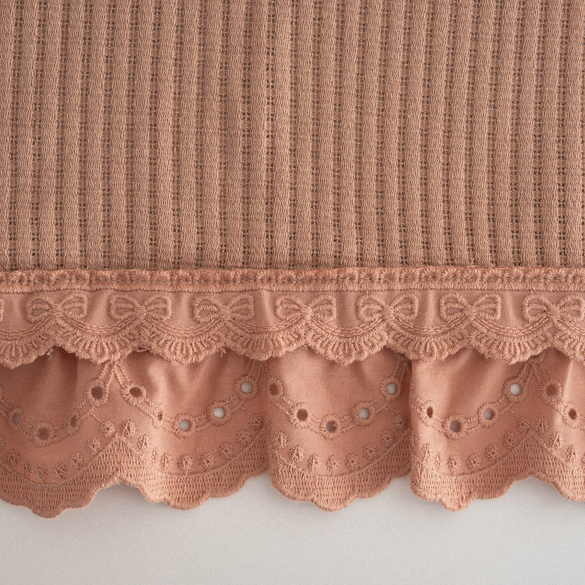 Alessa Organic Cotton Jacquard Double Pique Set Terra