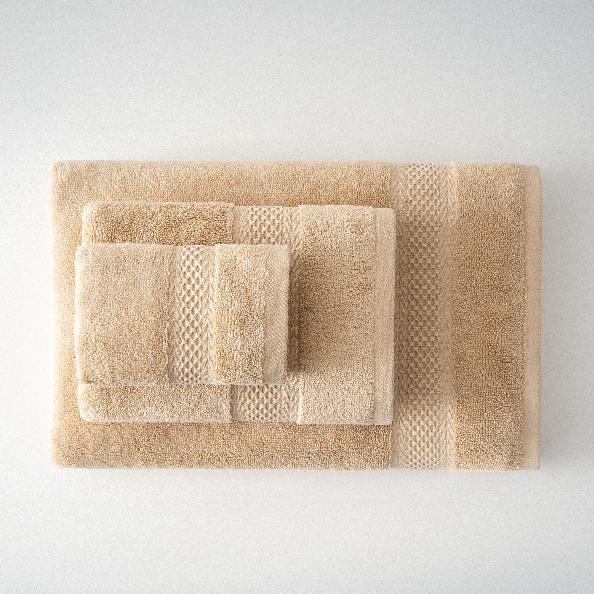 Auraline Organic Cotton Towel Set of 3 Light Beige