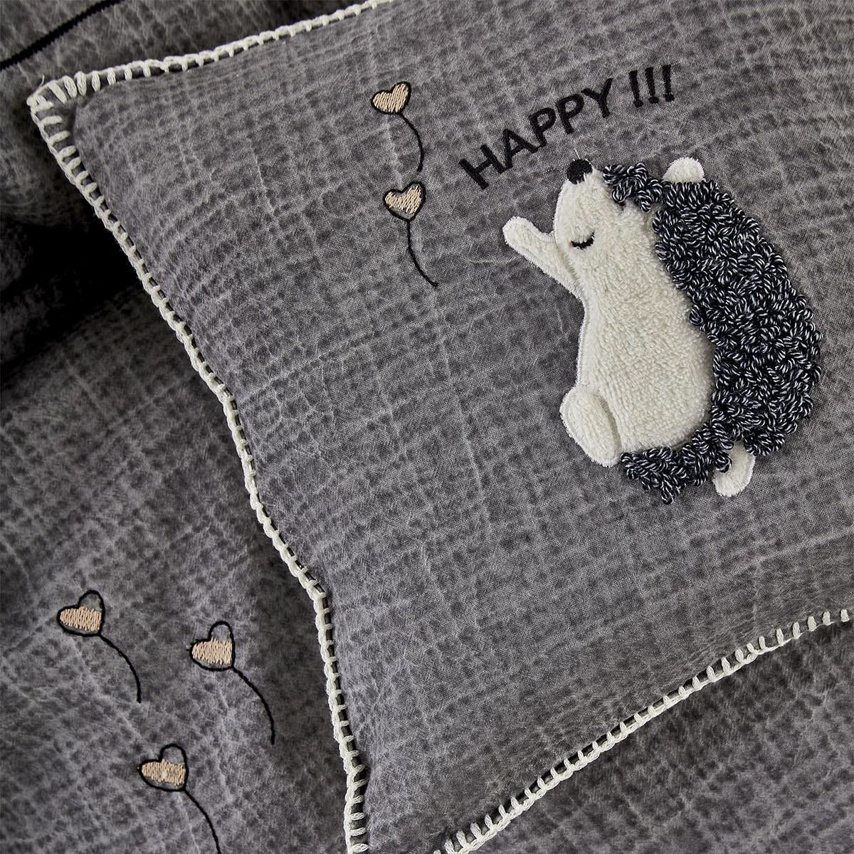 Migala Organic Cotton Muslin Baby Bedding Set Gray