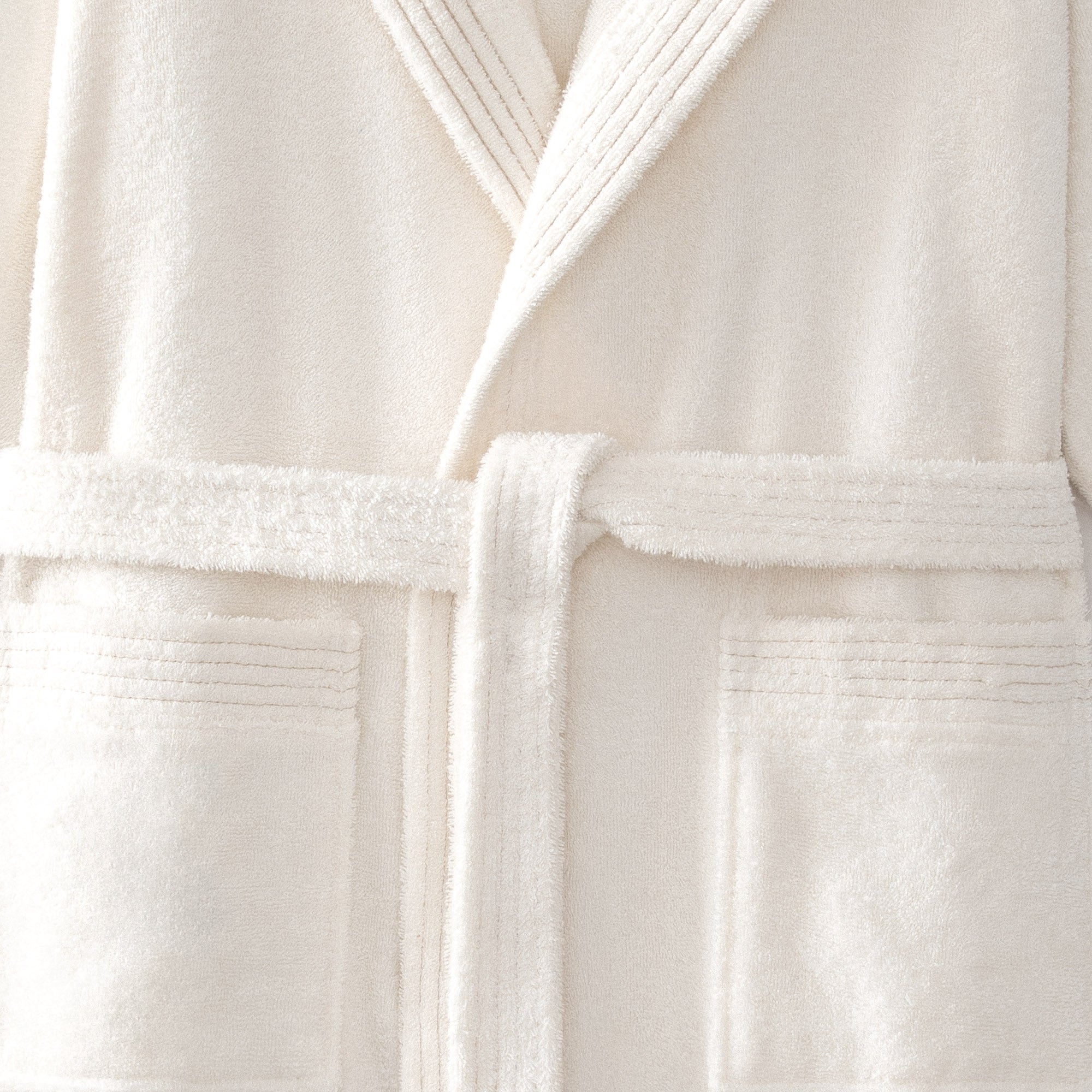Ecosoft Organic Turkish Cotton Men's Bathrobe Cream