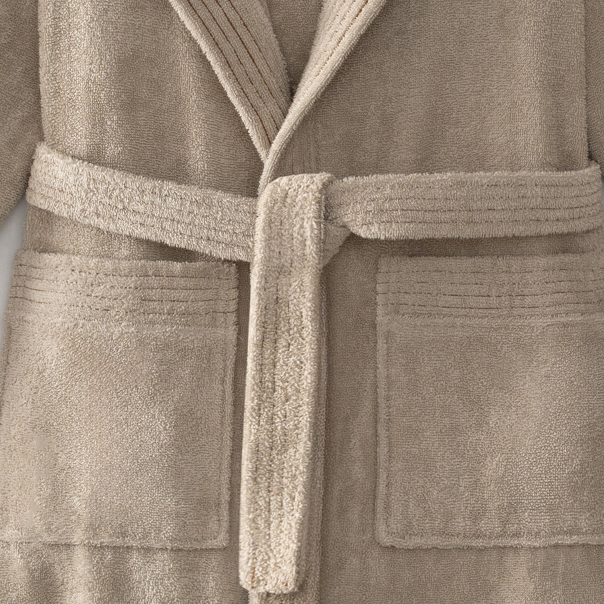 Ecosoft Organic Turkish Cotton Women's Bathrobe Beige