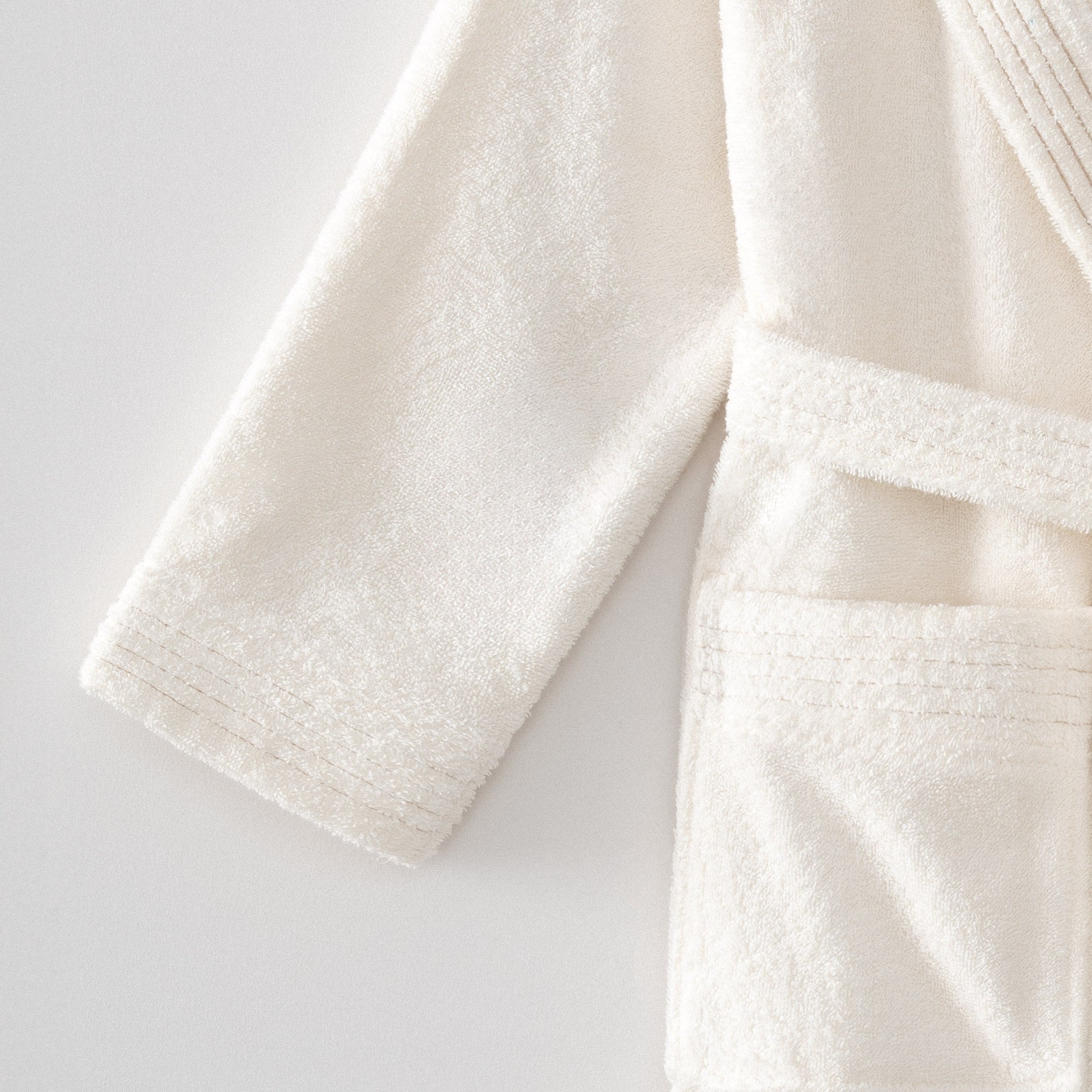 Ecosoft Organic Turkish Cotton Women's Bathrobe Cream