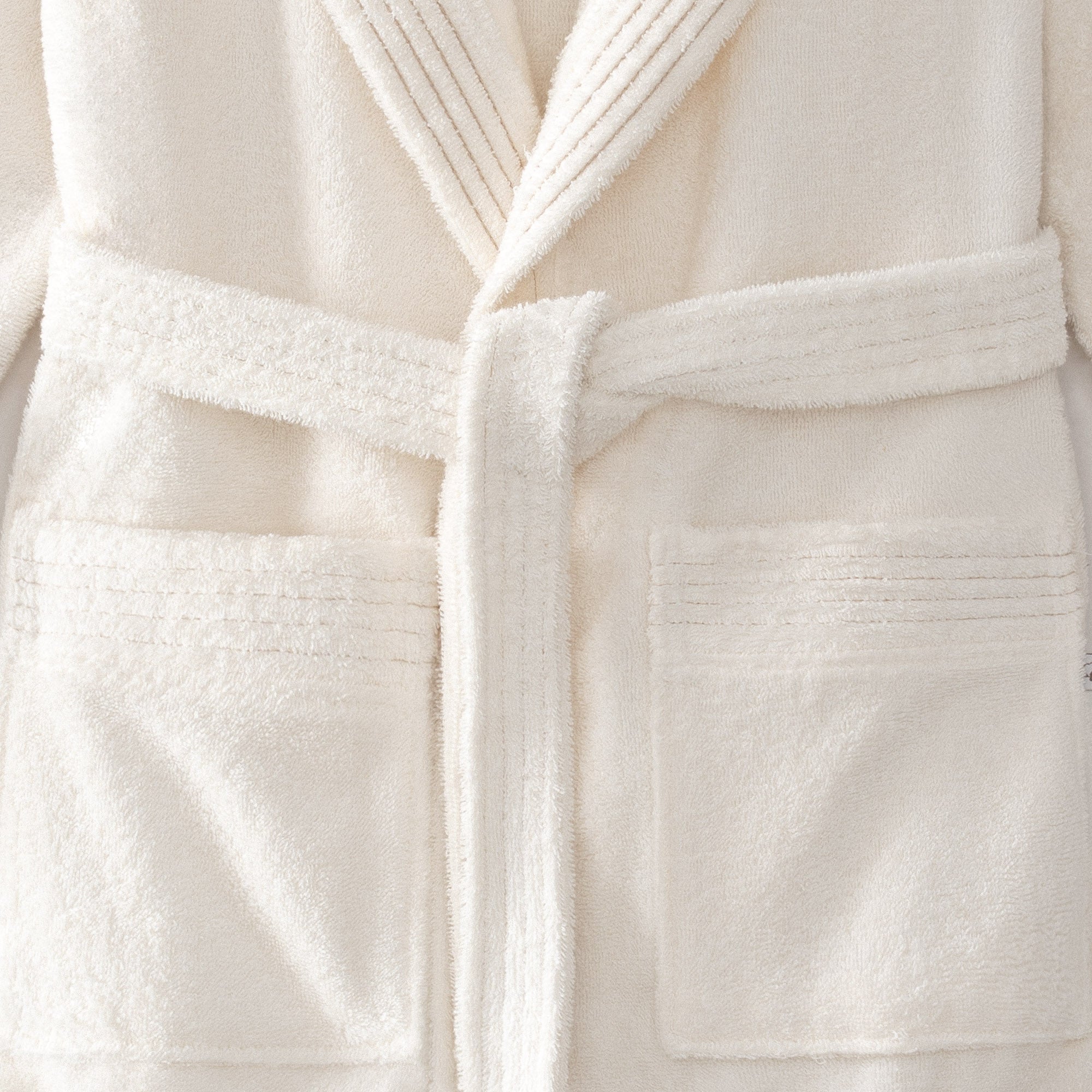 Ecosoft Organic Turkish Cotton Women's Bathrobe Cream
