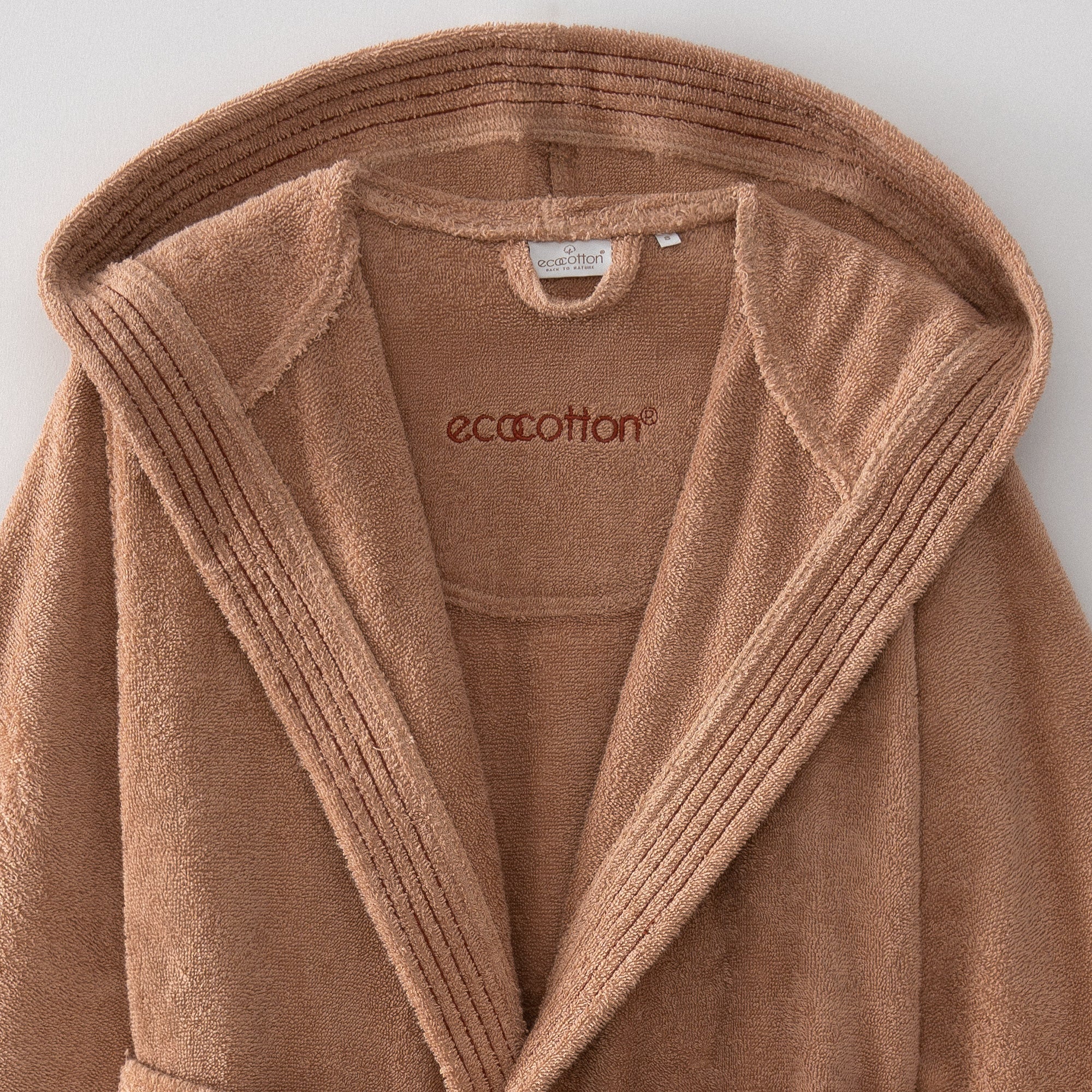 Ecosoft Organic Turkish Cotton Women's Bathrobe Terra