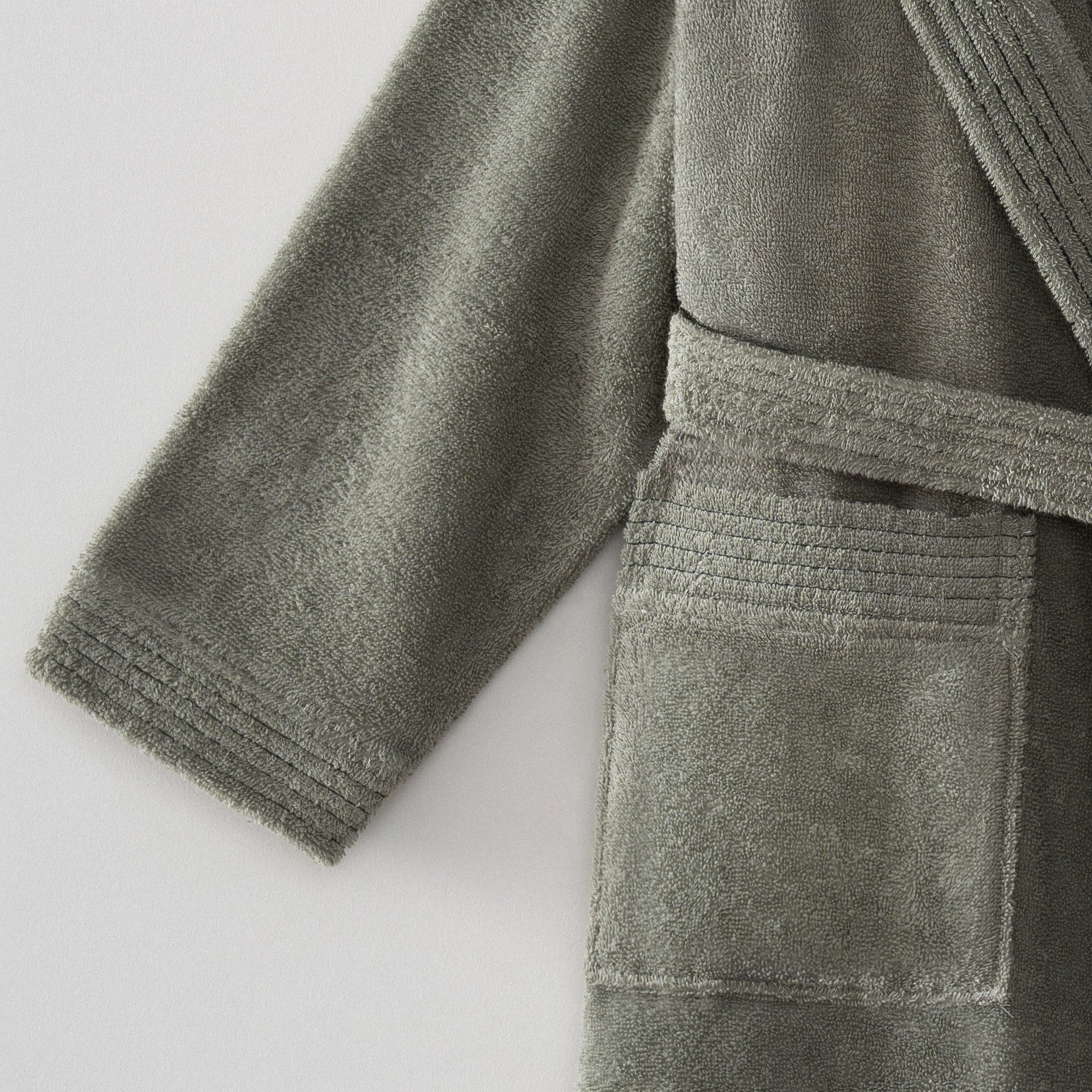 Ecosoft Organic Turkish Cotton Women's Bathrobe Green