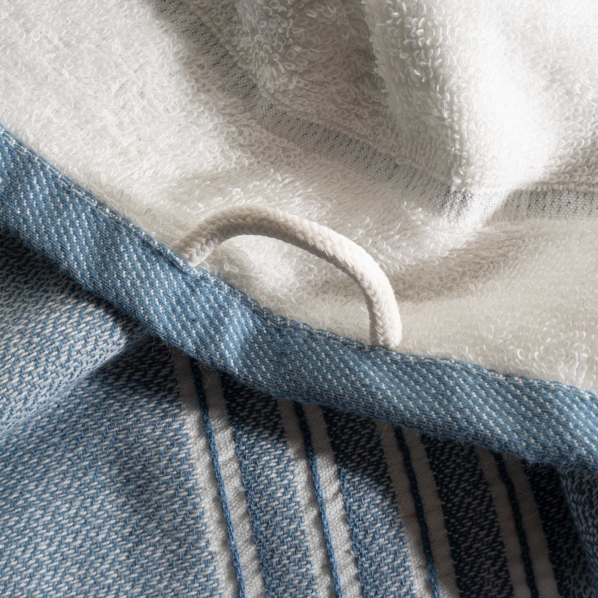 Elis Organic Cotton Kitchen Towel Set of 3 Light Blue