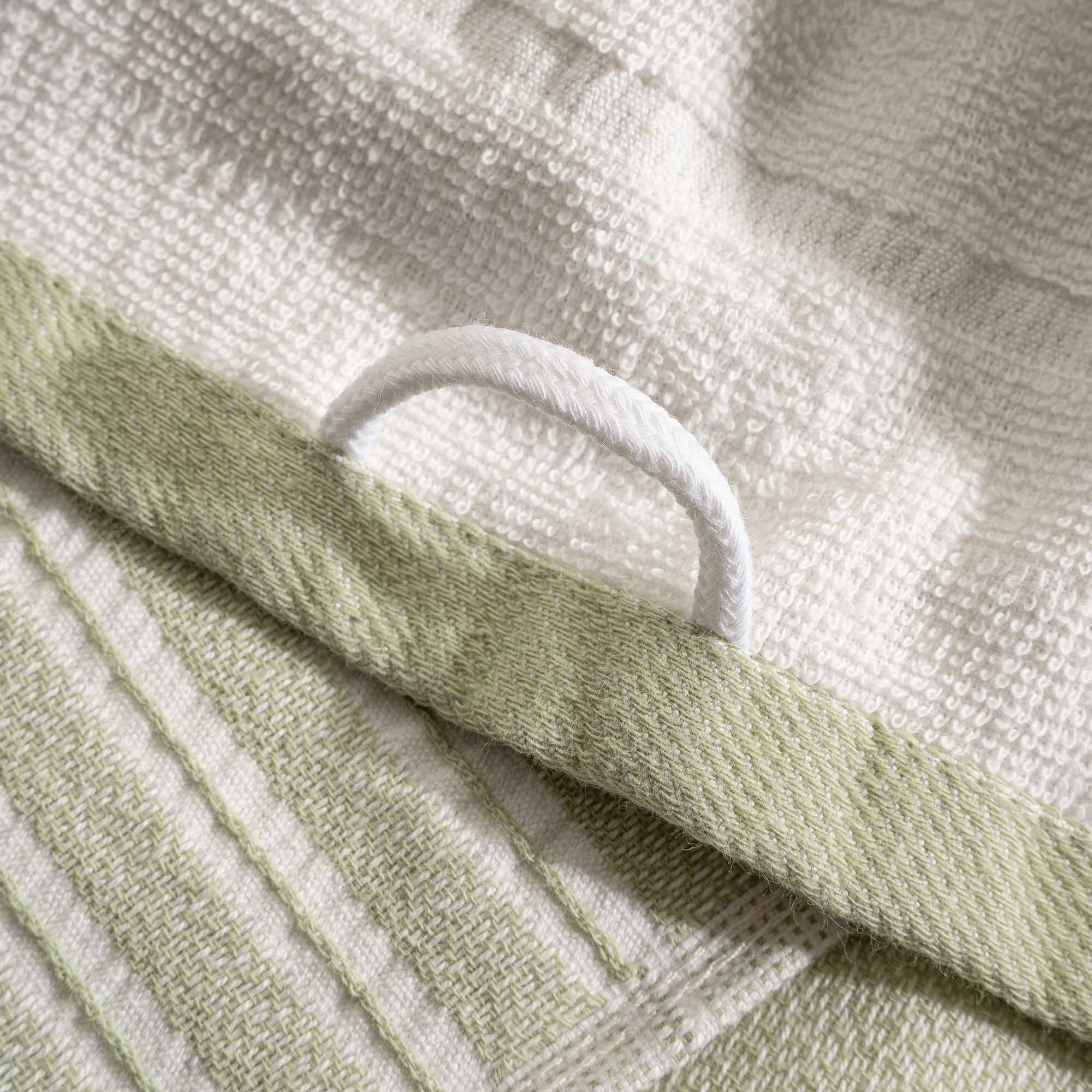 Elis Organic Cotton Kitchen Towel Set of 3 Light Green