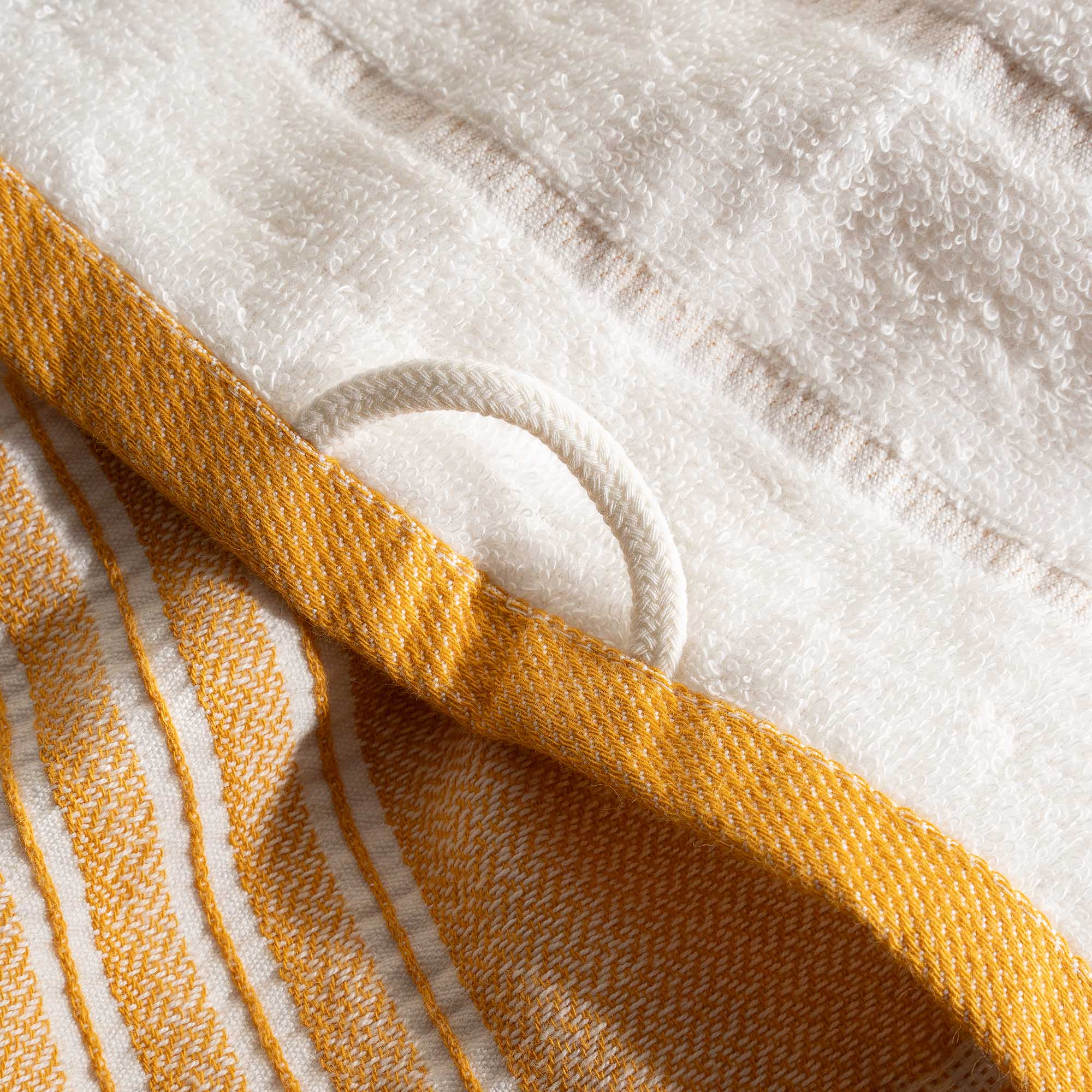 Elis Organic Cotton Kitchen Towel Set of 3 Yellow