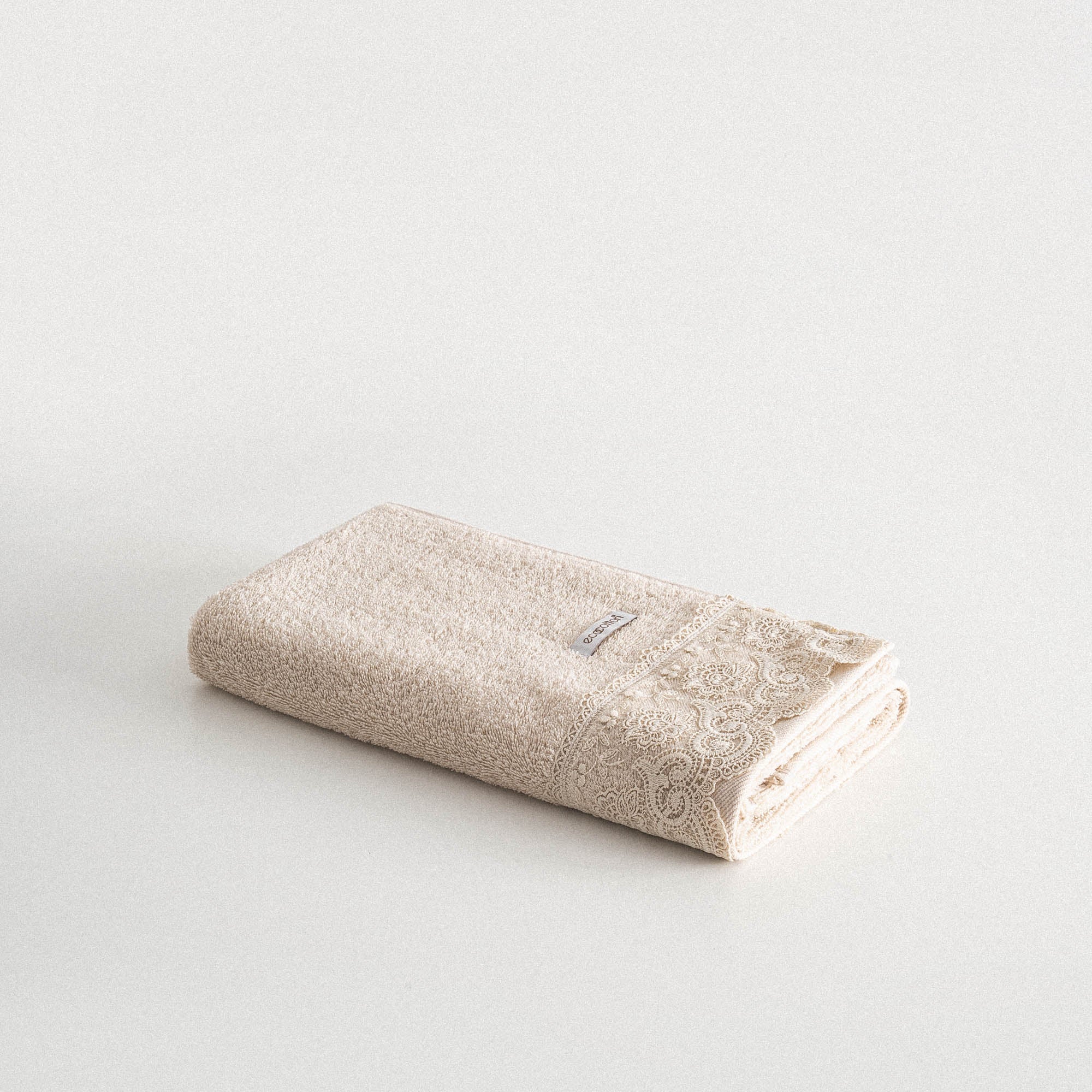 Eponj Organic Turkish Cotton Hand Towel Beige