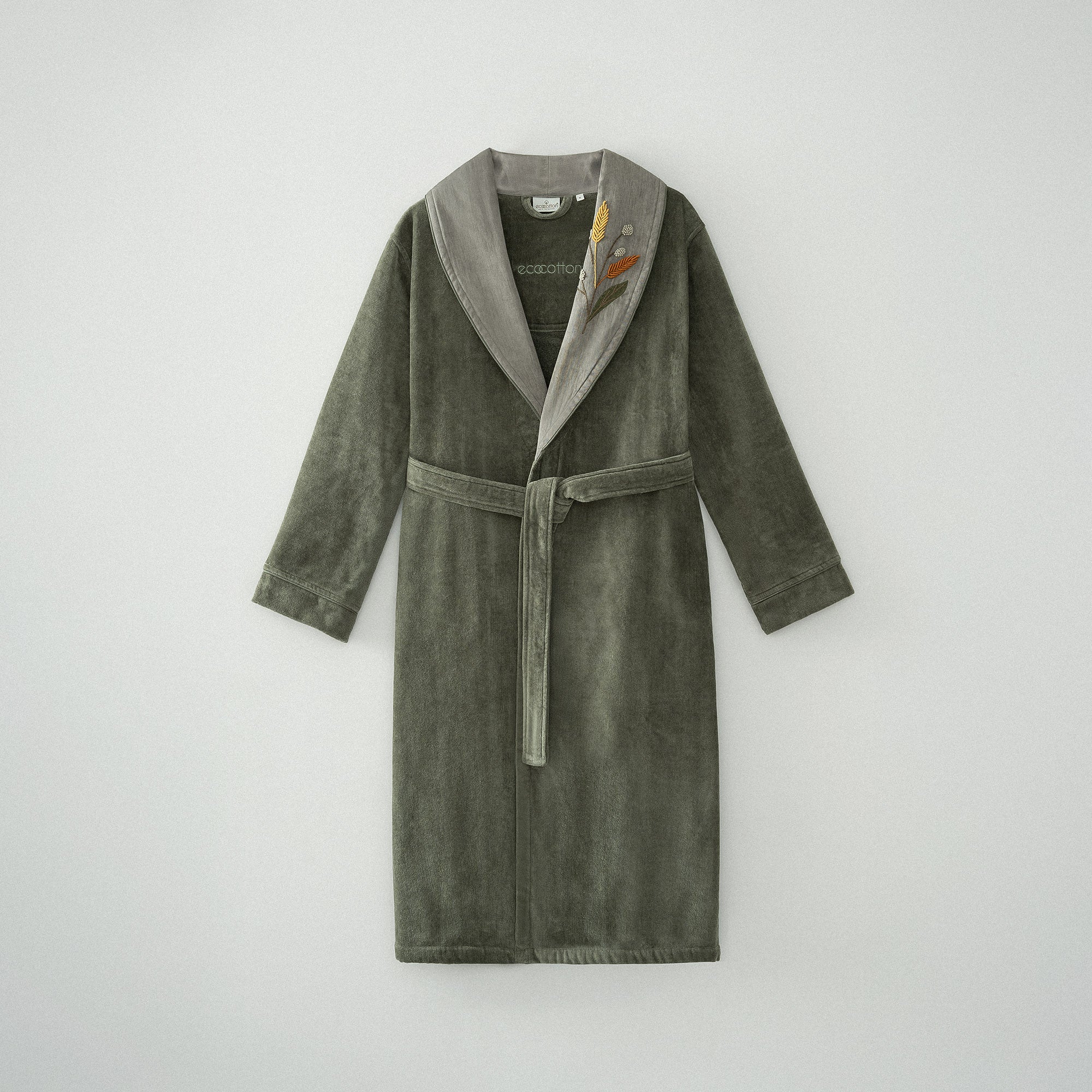 Farah Organic Cotton Women's Bathrobe Green