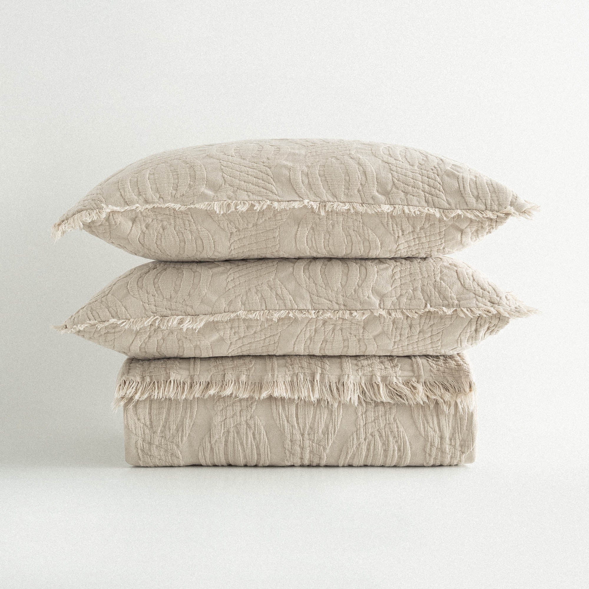 Hifa Turkish Cotton Double Pique Set Beige