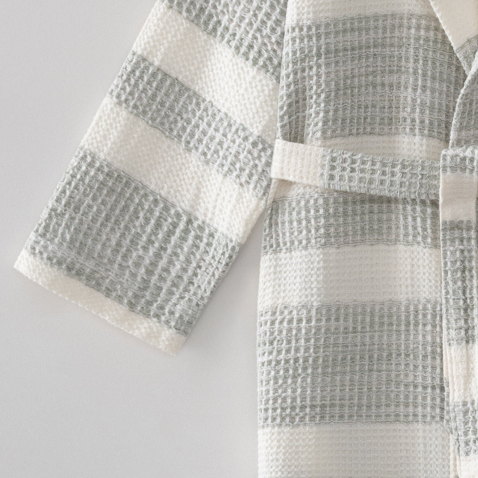 Ikra Pestemal Female Bathrobe %100Organic Cotton Jacquard Khaki