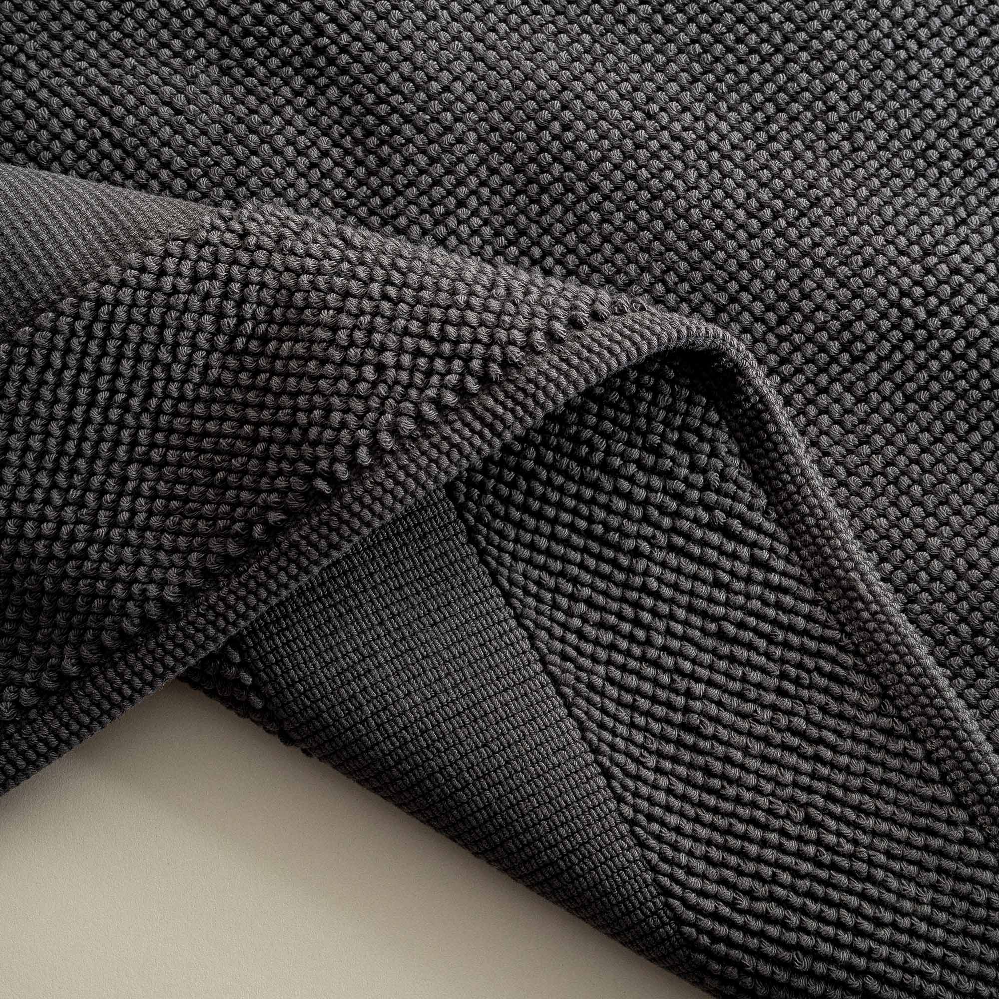 Kaia Bath Map %100 Cotton Anthracite 60X%100 Cm