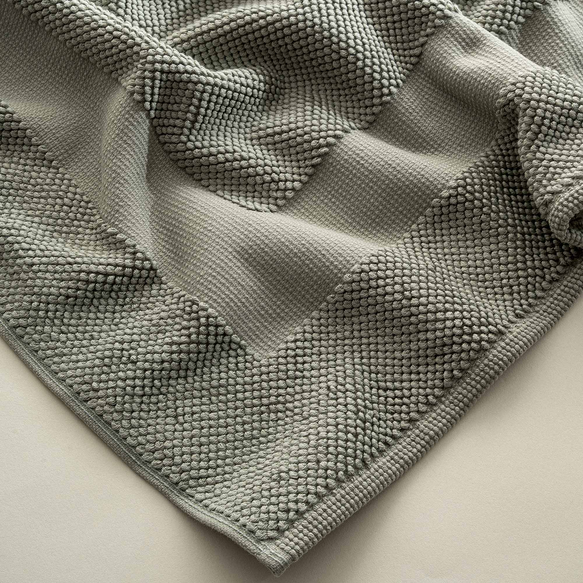 Kaia Bath Mat 100% Cotton Green 50x80 Cm