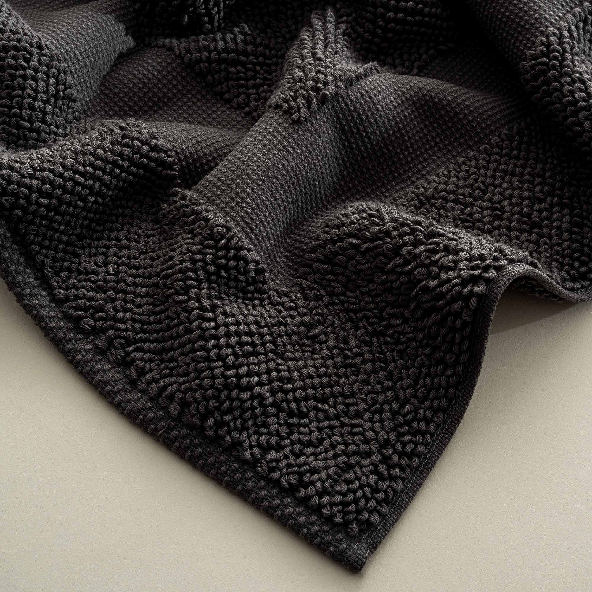 Kaia Cotton Bath Mat Anthracite
