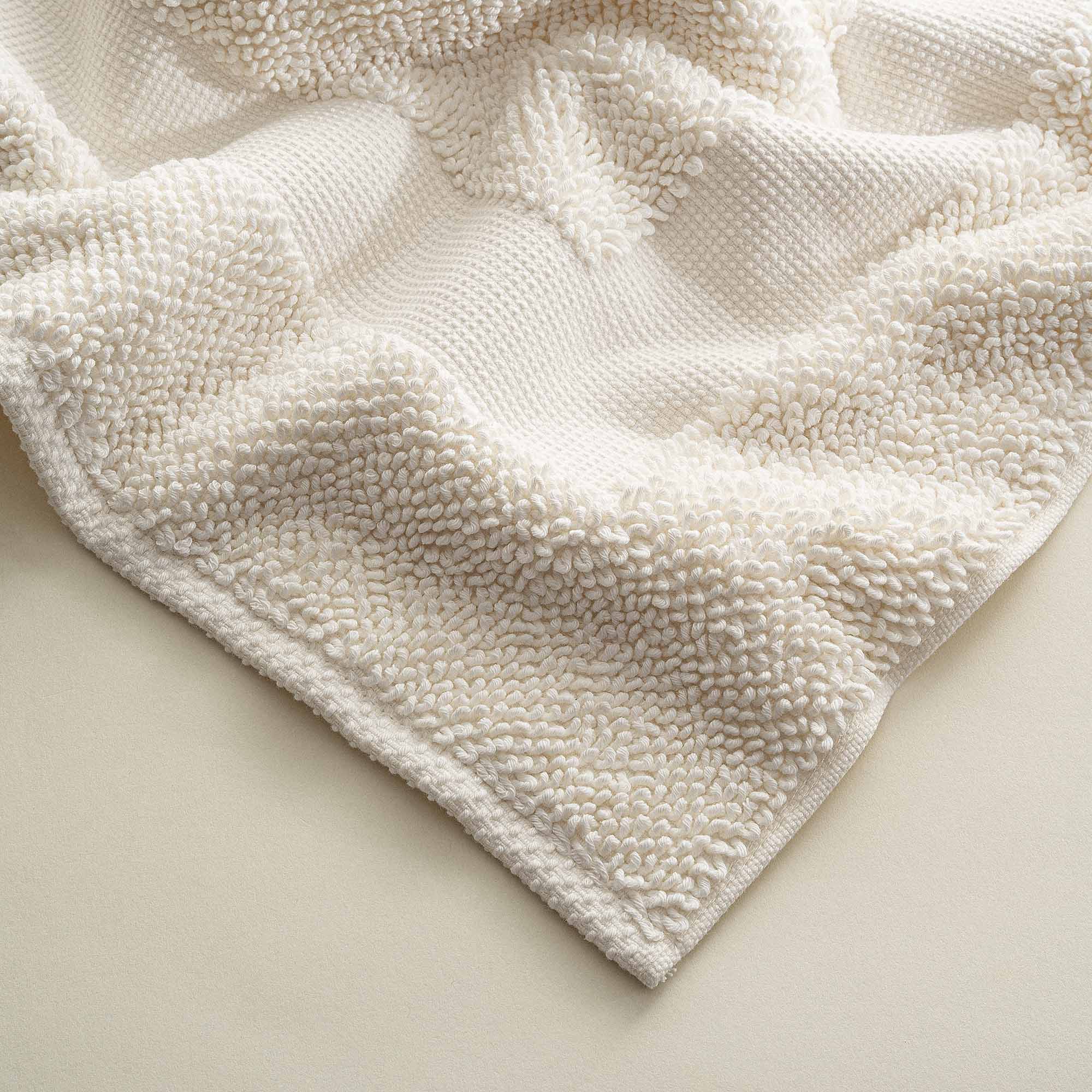 Kaia Bath Mat 100% Cotton Cream 50x80 Cm