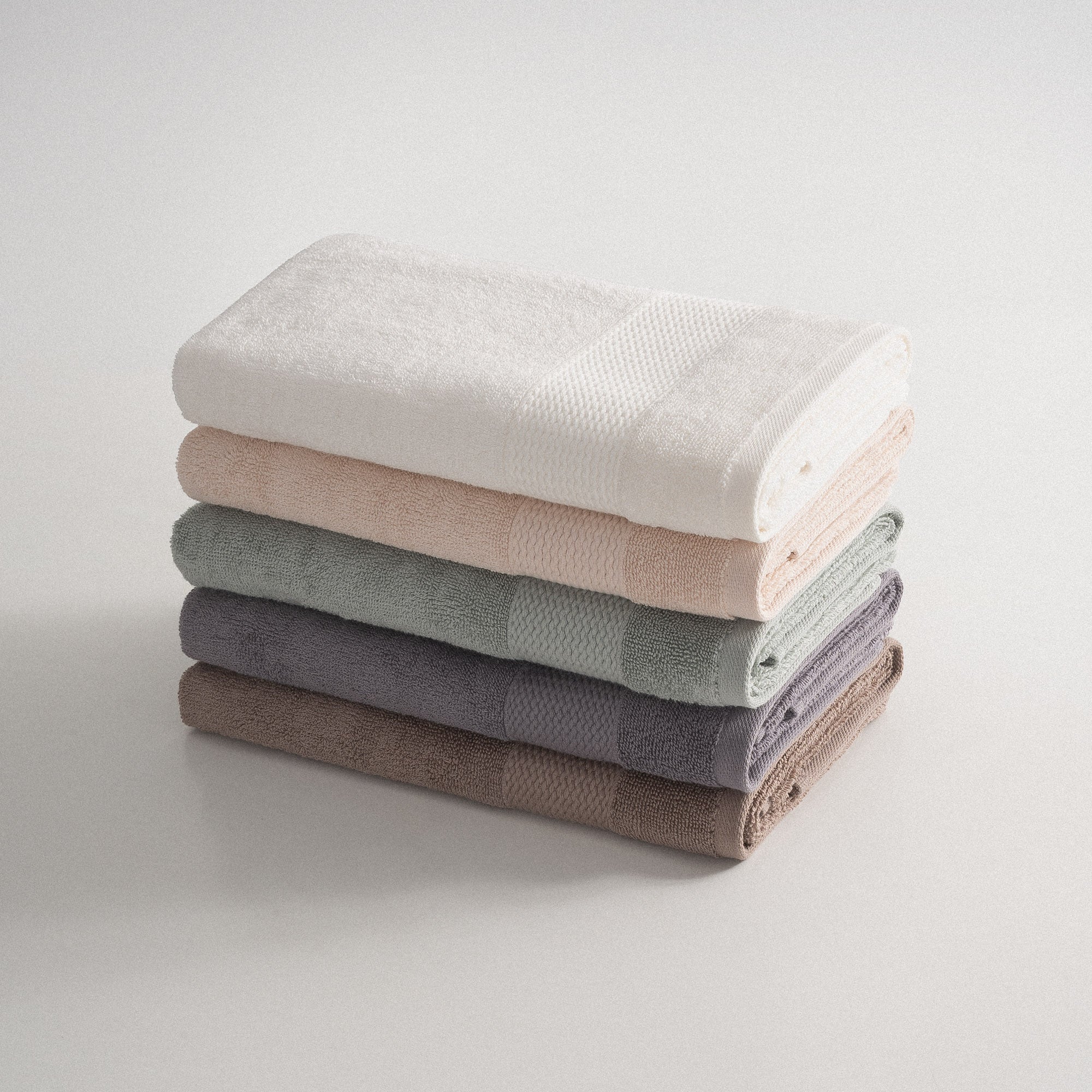 Lara Turkish Cotton Hand Towel Set of 5 Assorted