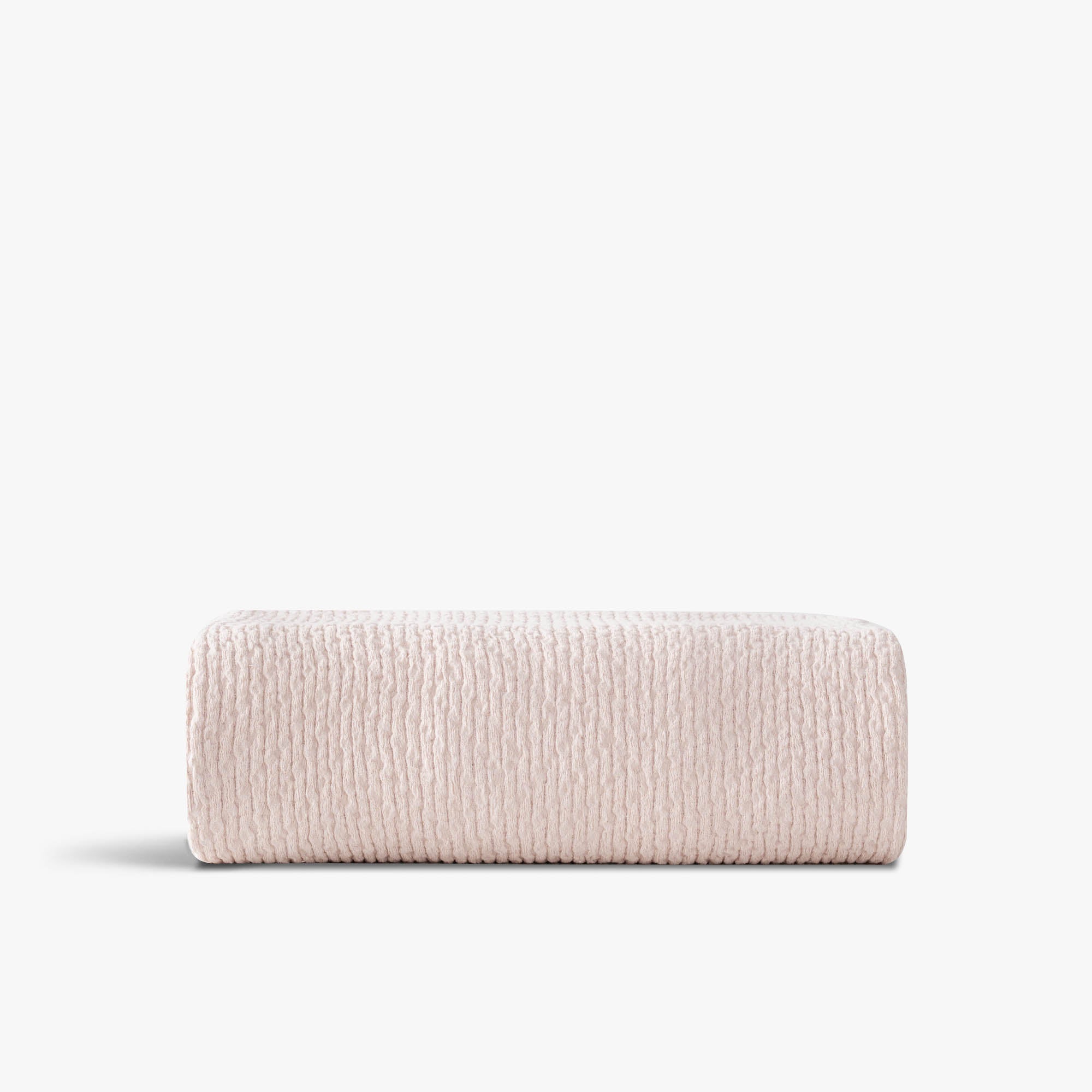 Lara Turkish Cotton Double Pique Bedspread Light Salmon