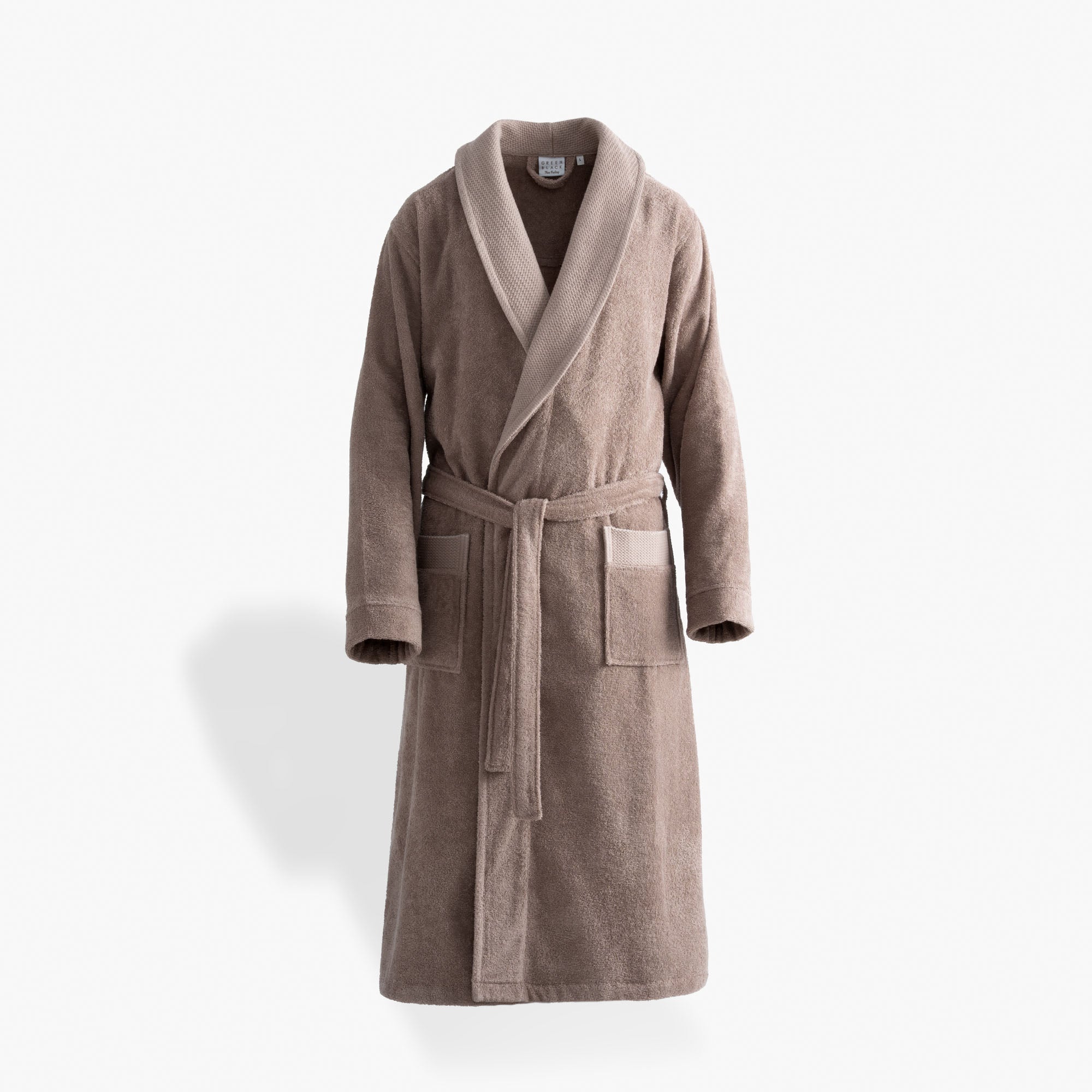 Lara Turkish Cotton Men's Bathrobe Brown