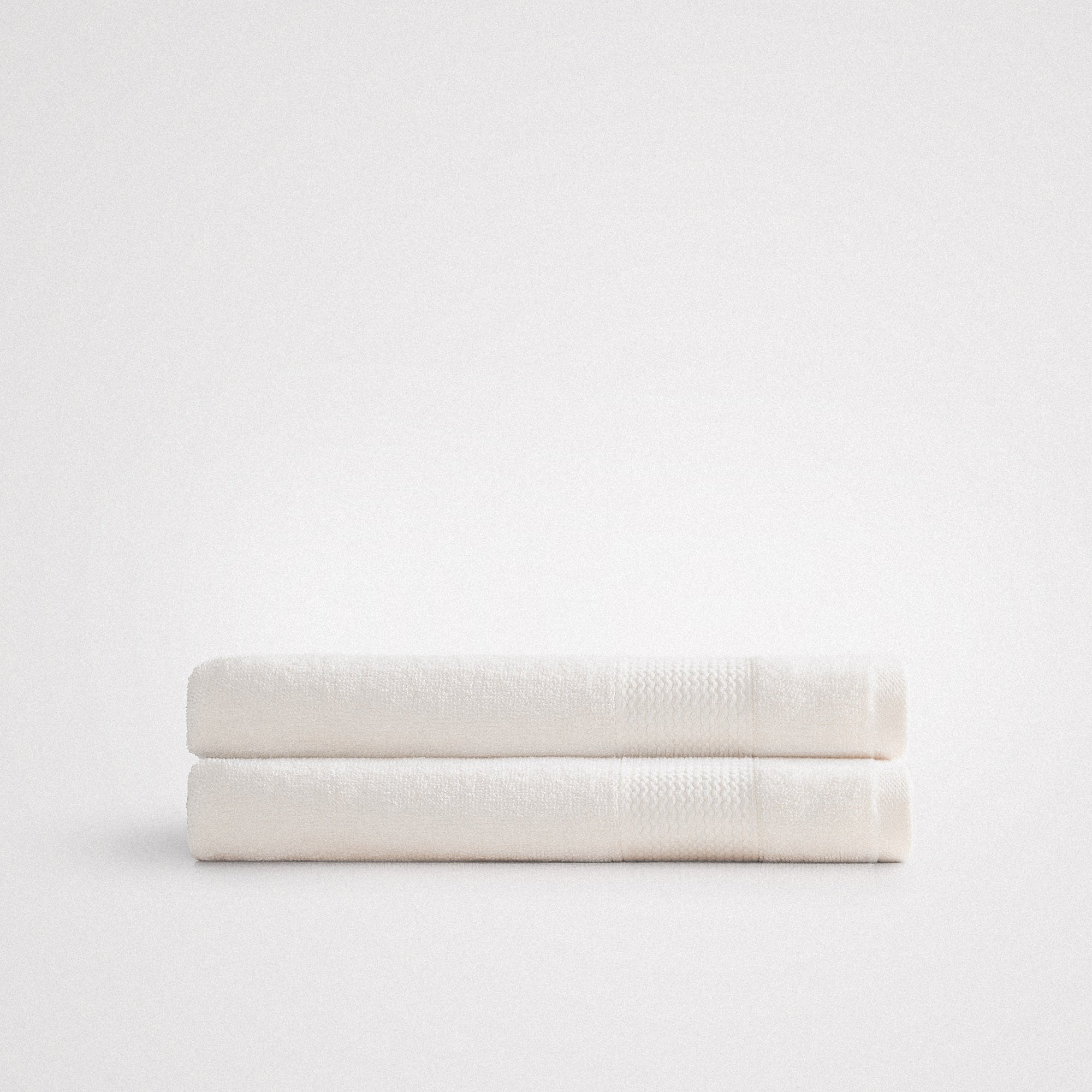 Lara Cotton Hand Towel Set of 2 Cream