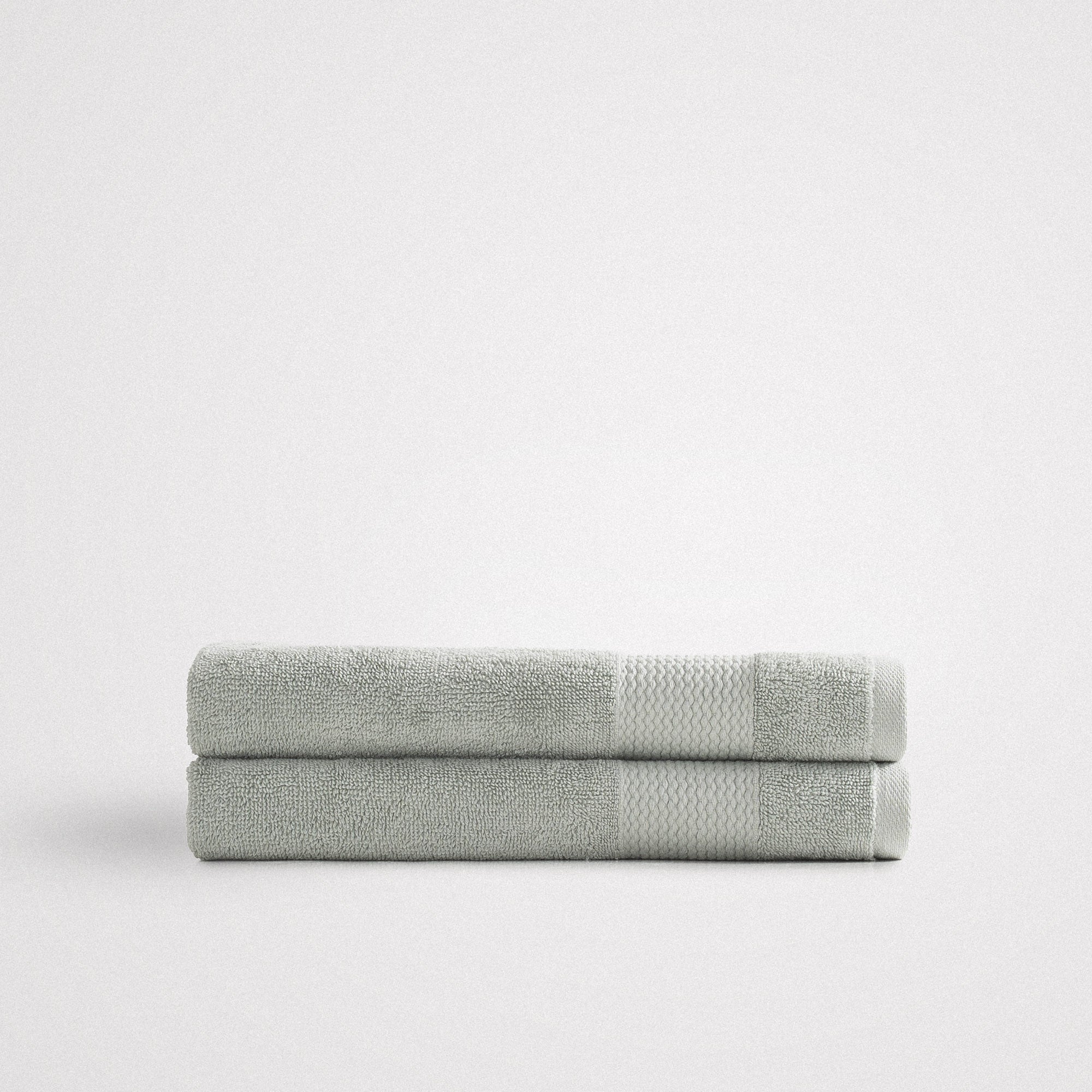 Lara Cotton Hand Towel Set of 2 Green