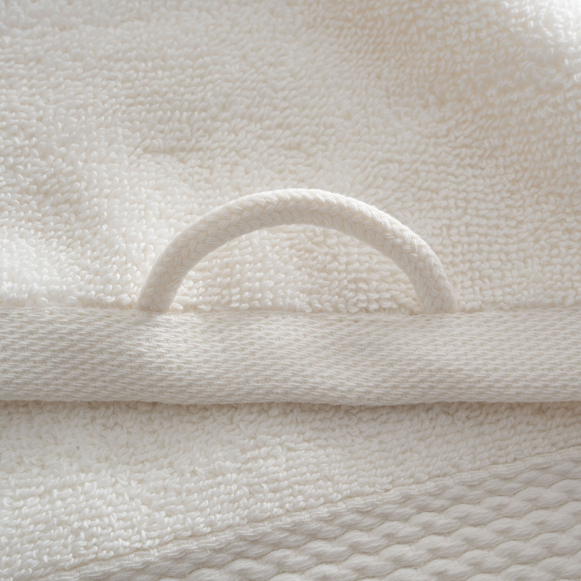 Lara Turkish Cotton Bath Towel Set of 6 Cream
