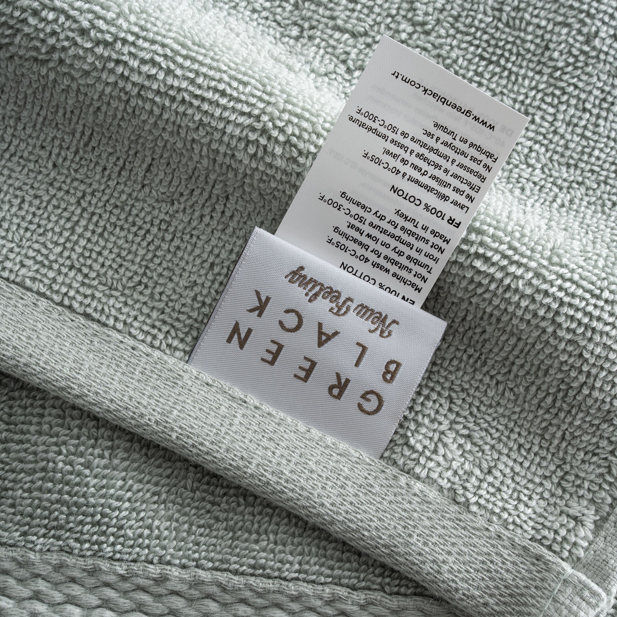Lara Turkish Cotton Bath Towel Set of 6 Green
