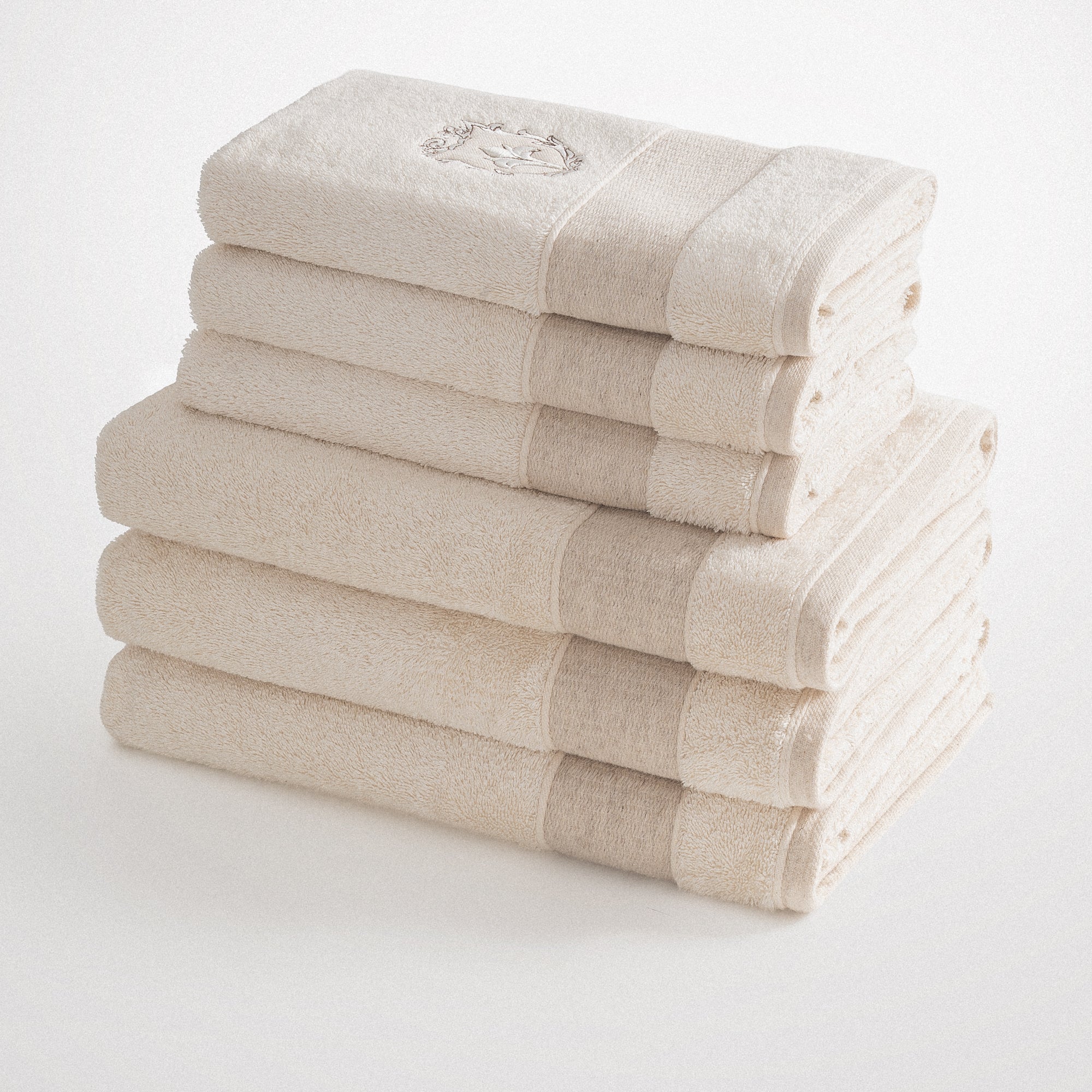 Leyna Organic Turkish Cotton Men's Towel Set of 6