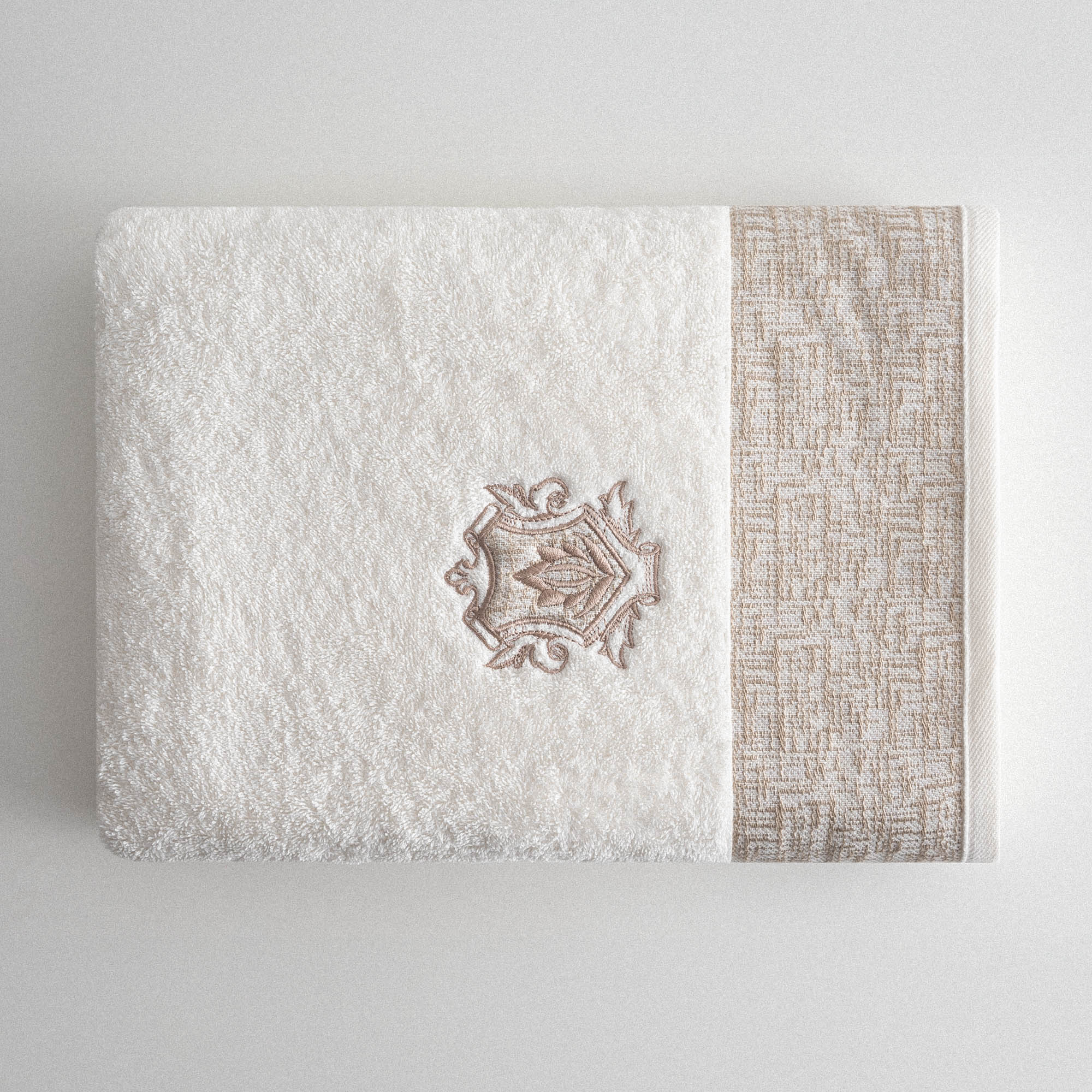 Liva Organic Cotton Men's Bath Towel Cream