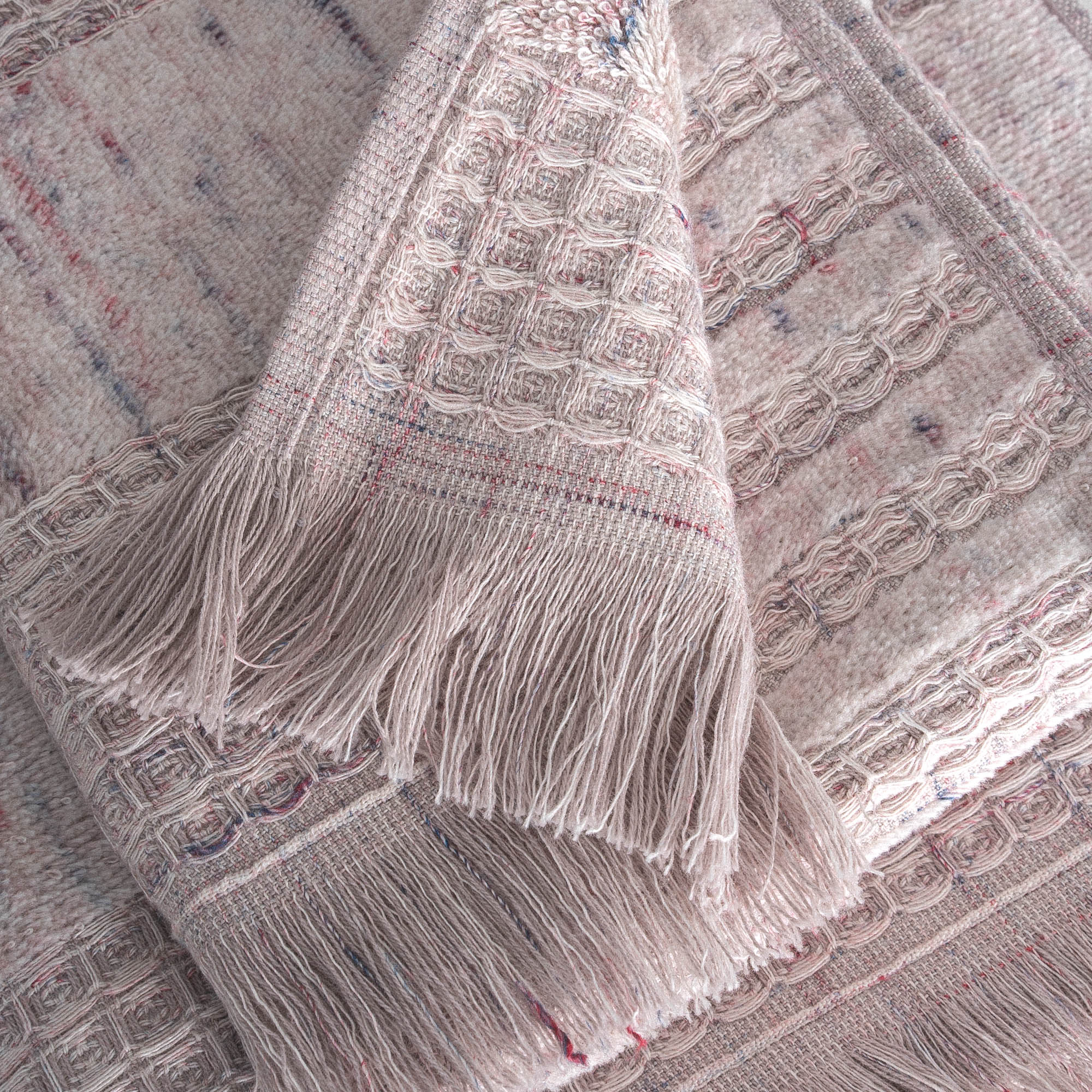 Maia Organic Cotton Bath Towel Set of 6 Inject Powder