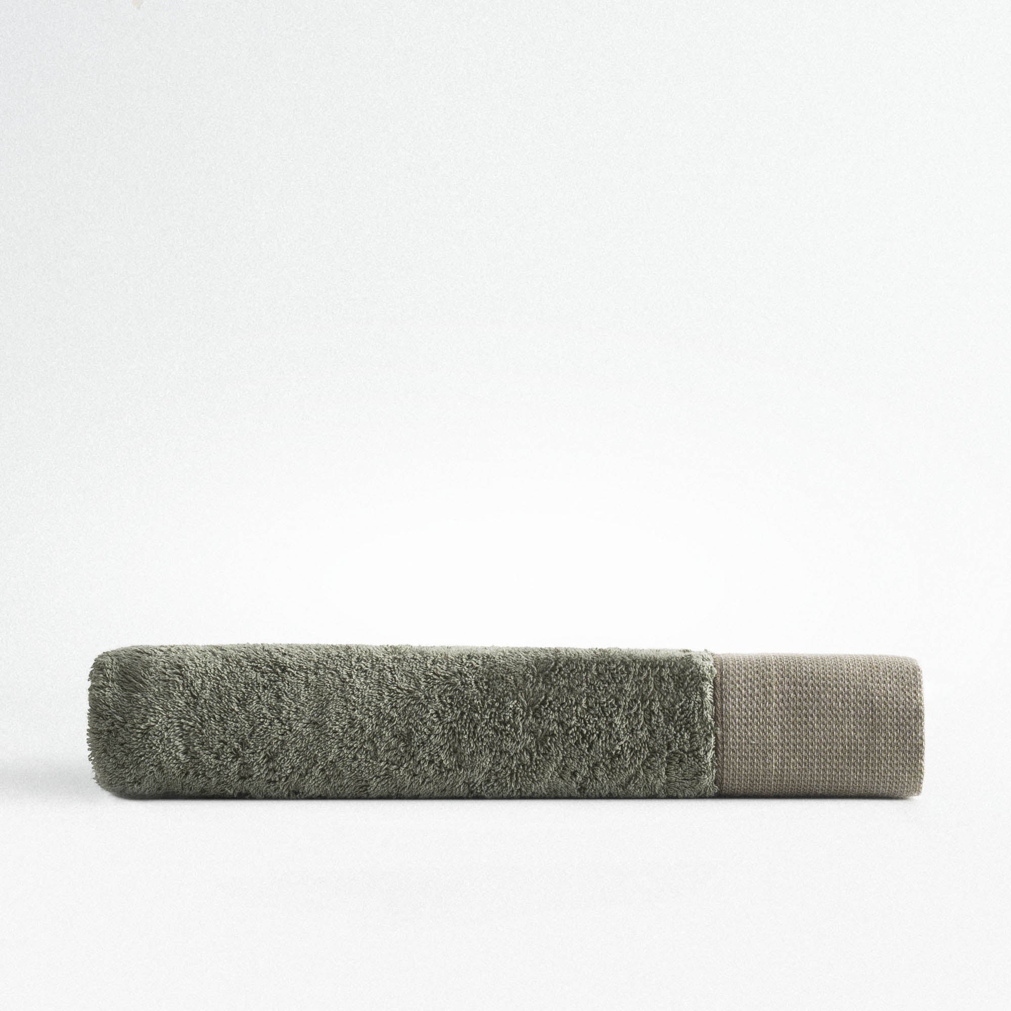 Masal Bath Towel 100% Organic Cotton Embroidery Green 80x150 Cm