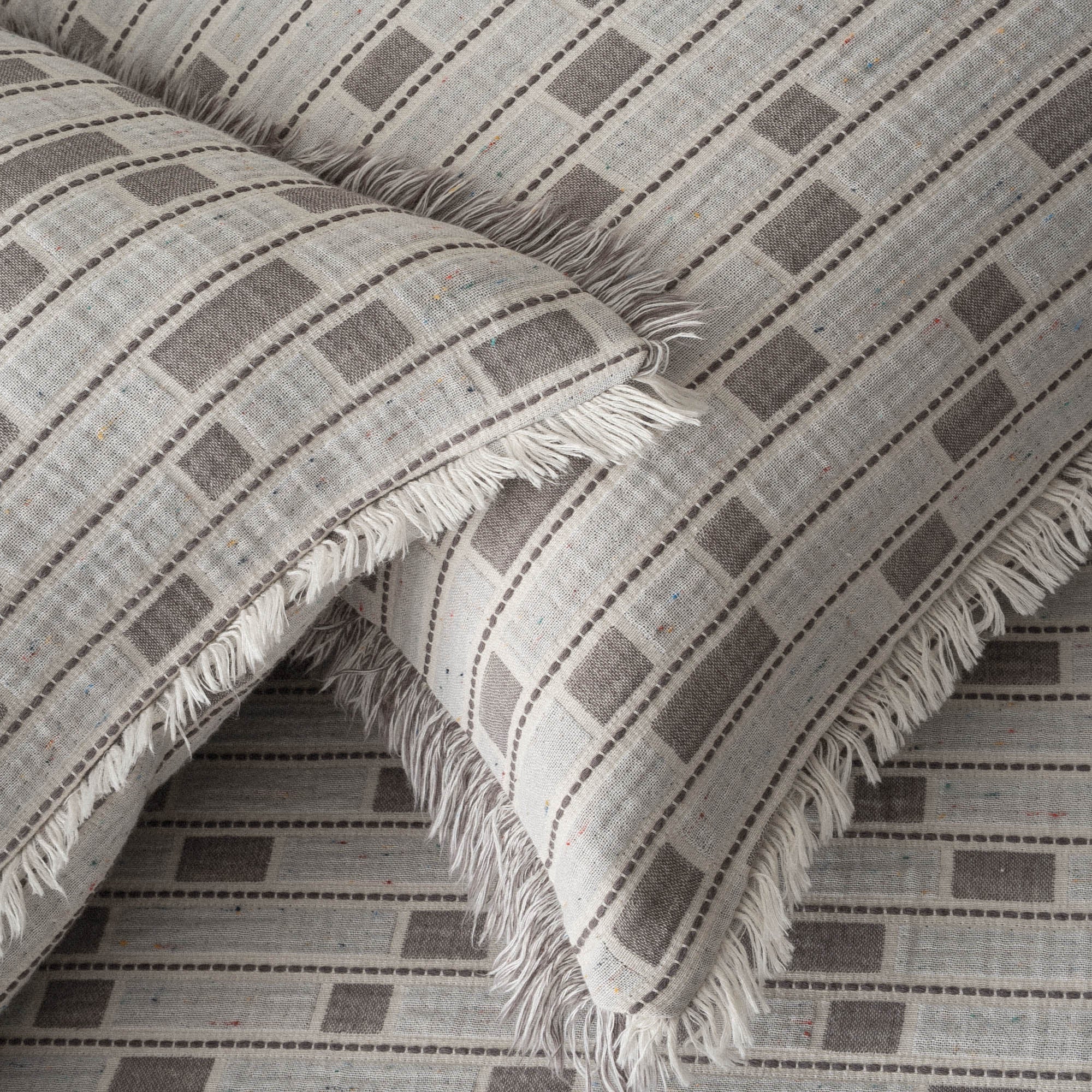 Merisa Organic Cotton Muslin Double Pique Set Grey