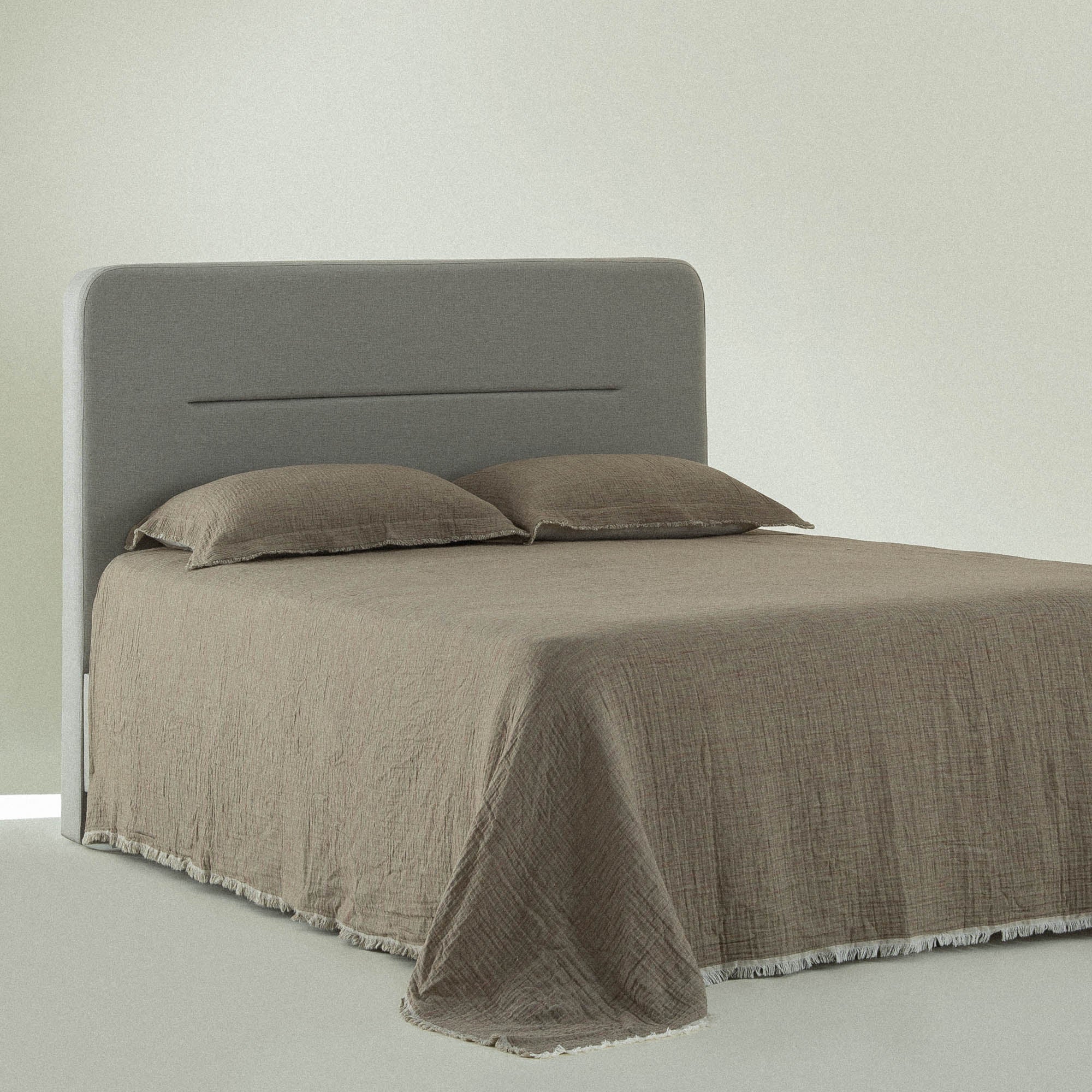 Muna Organic Cotton Double Bedspread Set Inject Green-Cream