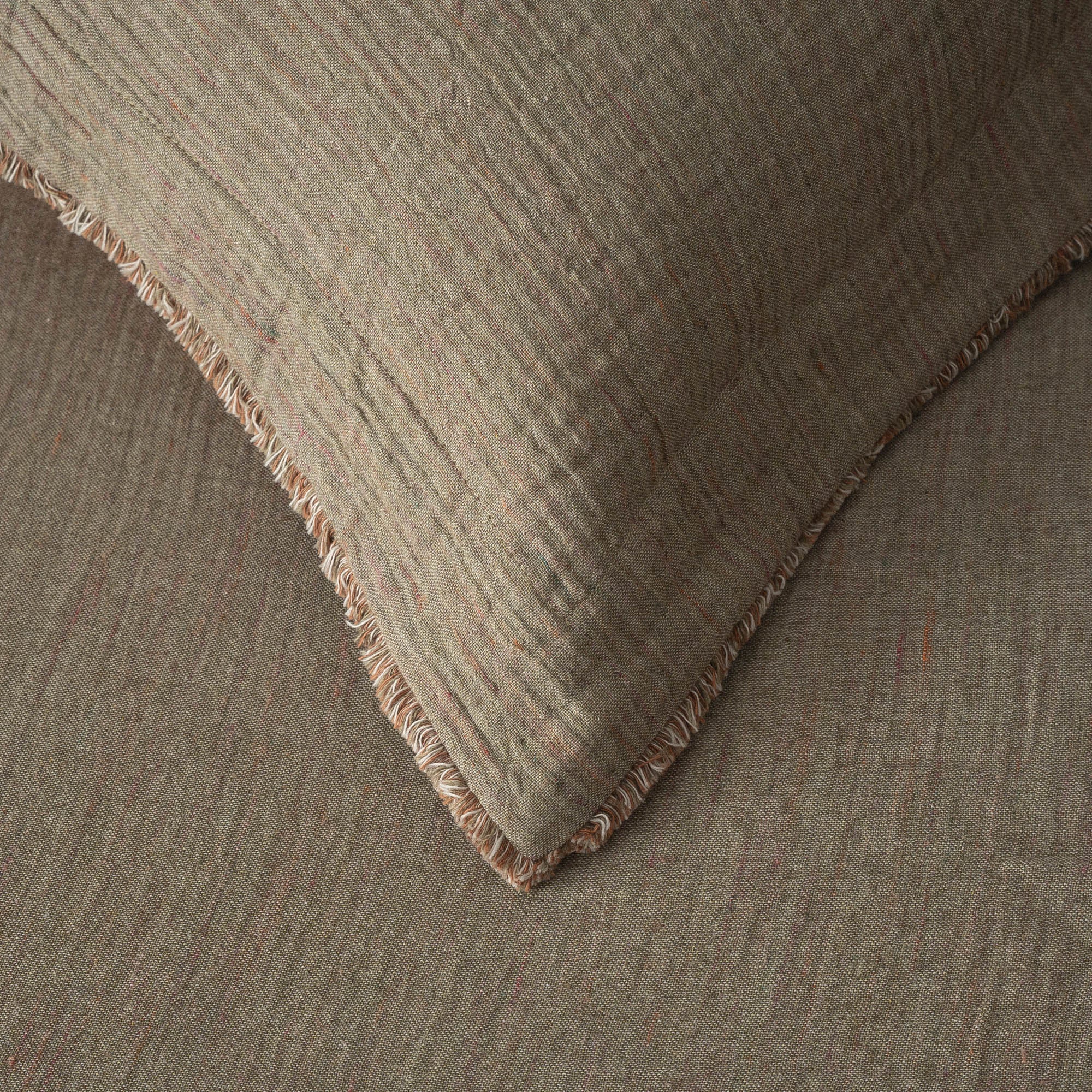 Muna Organic Cotton Single Bedspread Set Inject Green-Terra