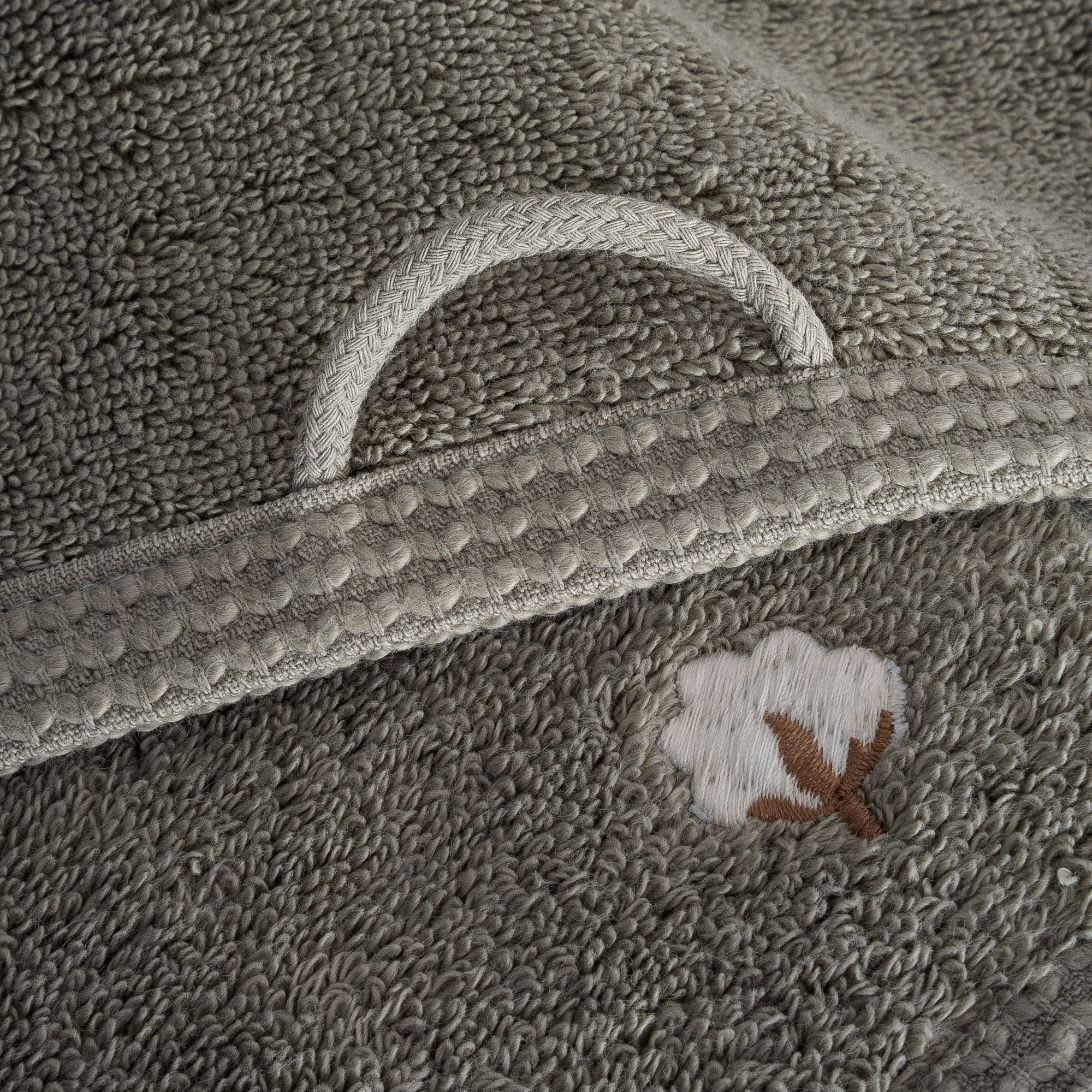 Pure Cotton Organic Bath Towel Set of 3 Green