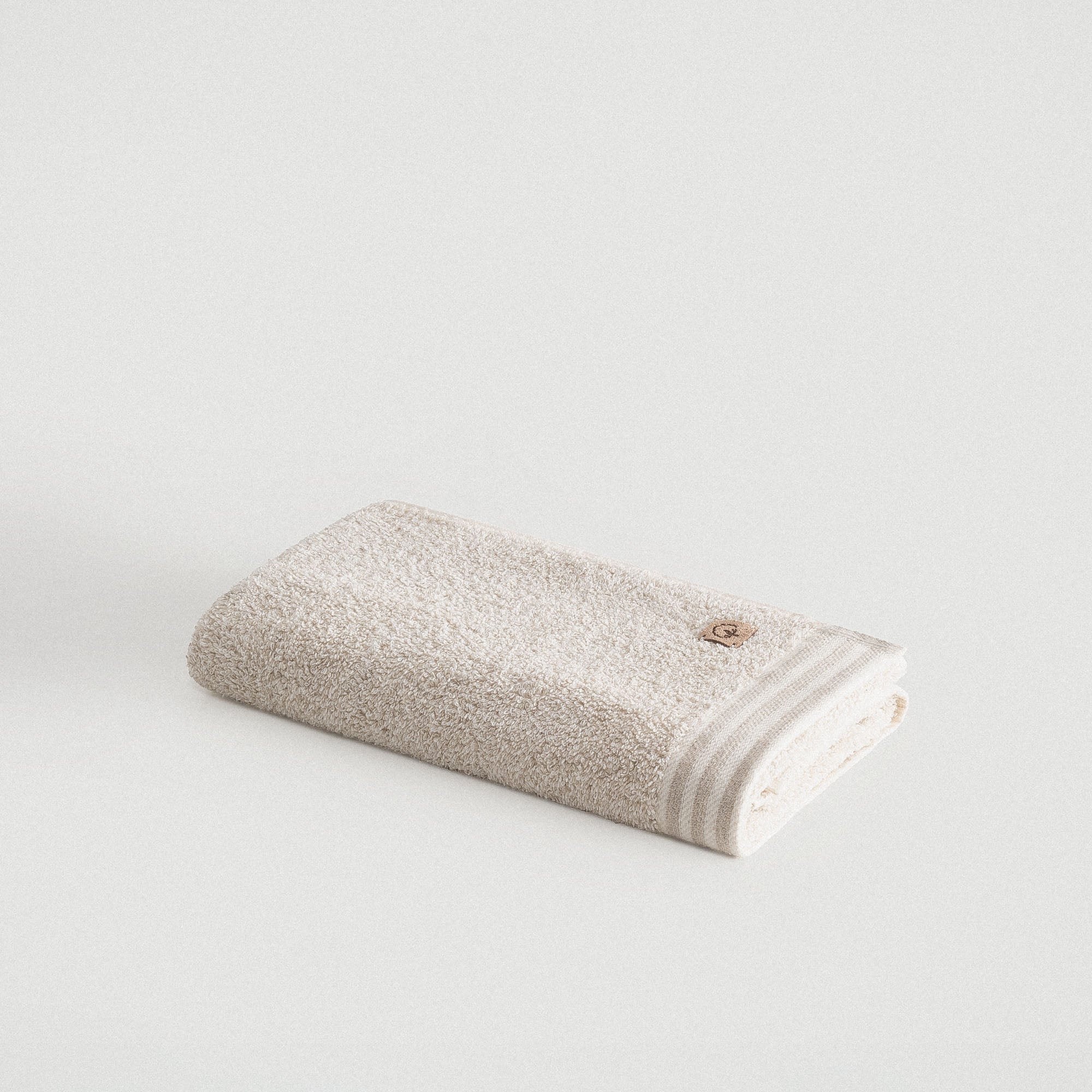 Raisa Organic Cotton Hemp Hand Towel Beige