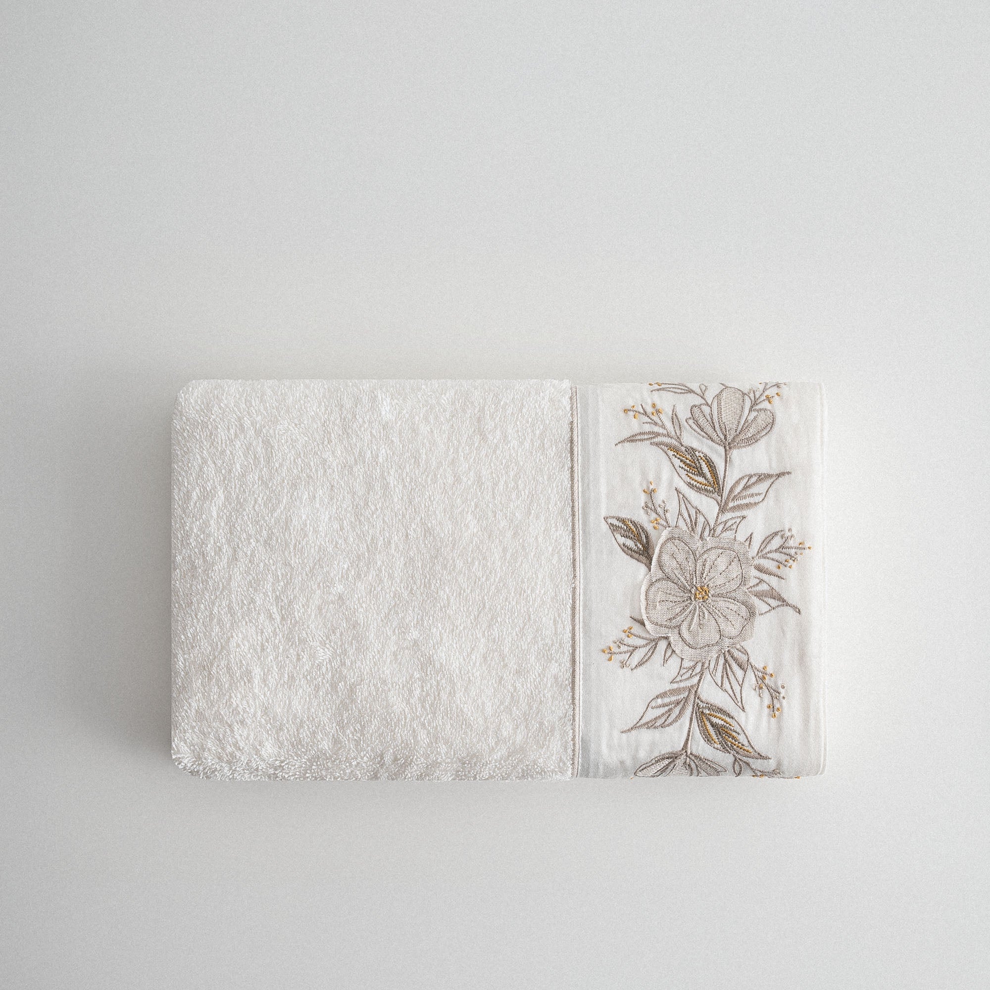 Vanya Organic Cotton Hand Towel Cream