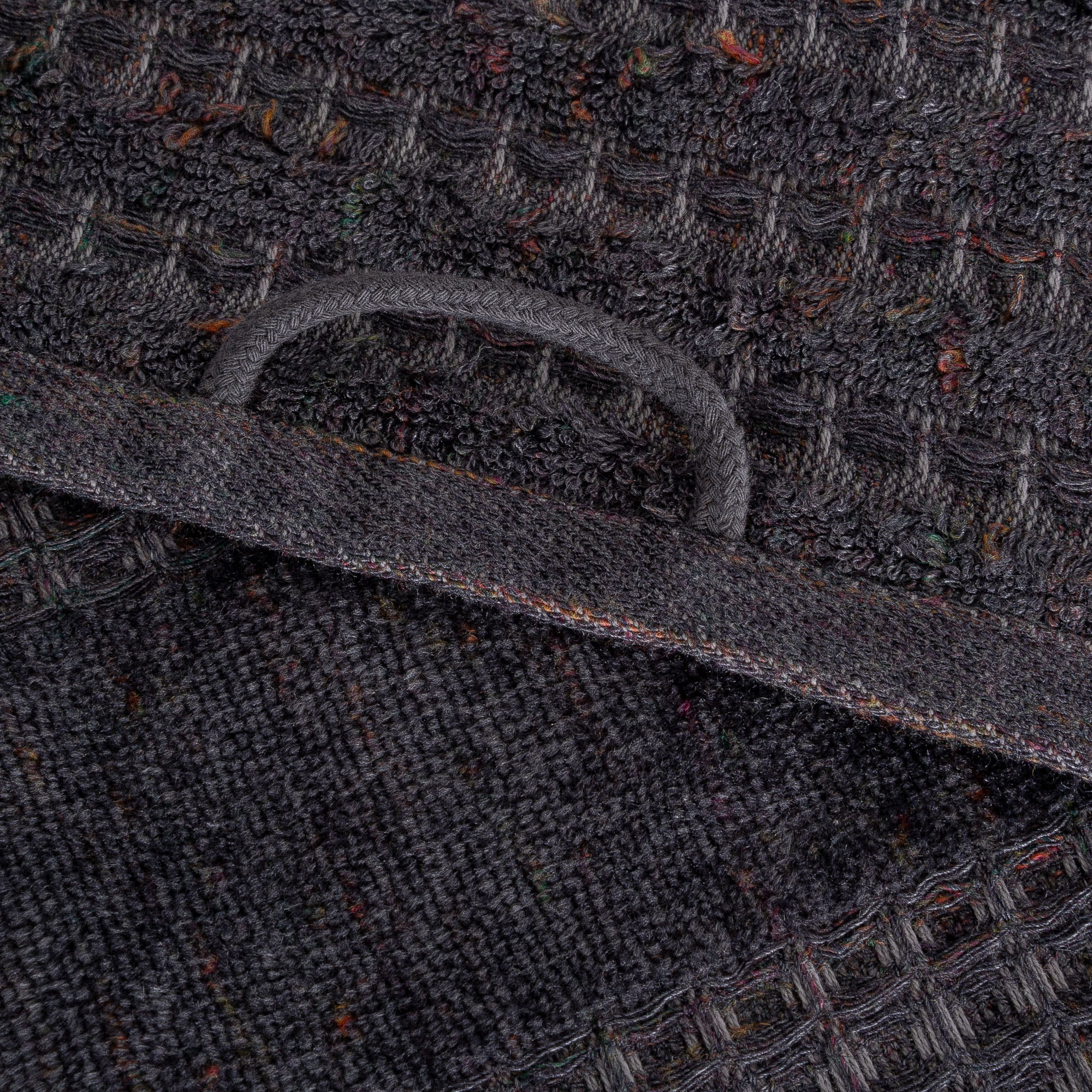 Zeus Organic Turkish Cotton Bath Towel Set of 6 Inject Anthracite