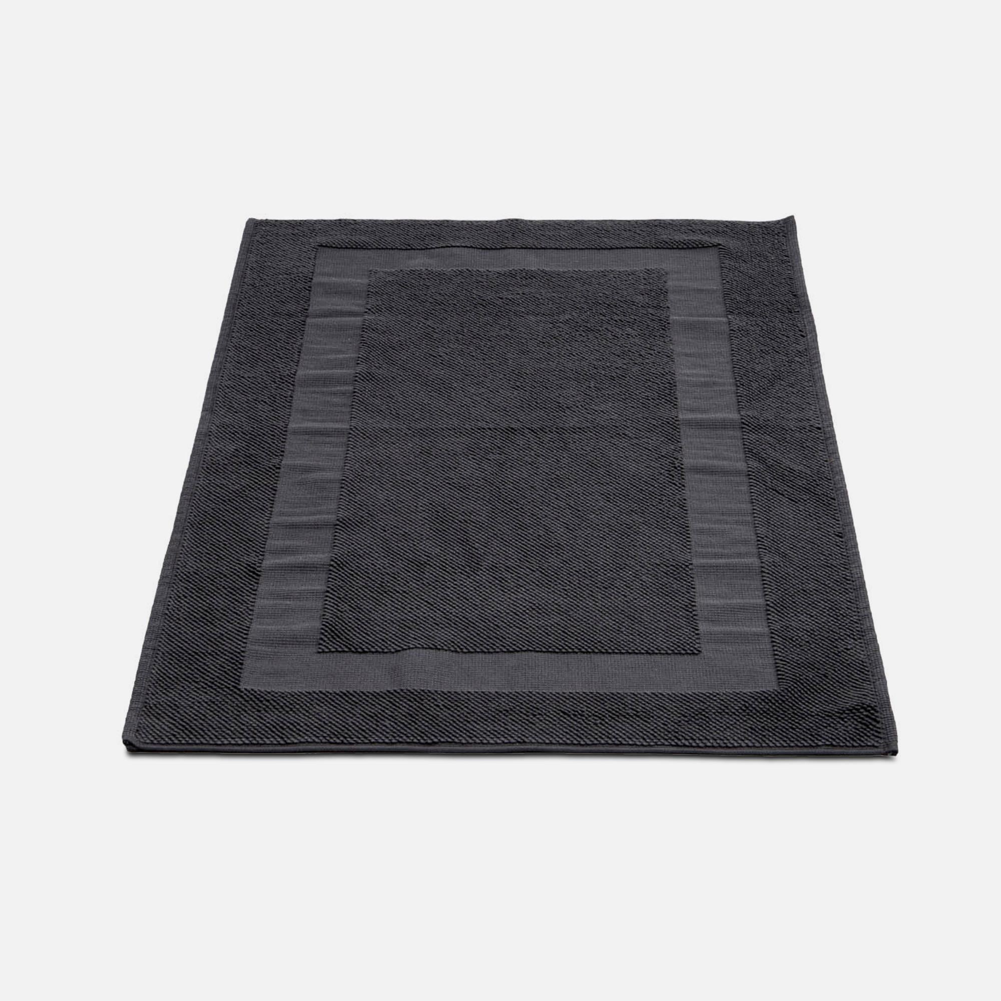Kaia Cotton Bath Mat Anthracite