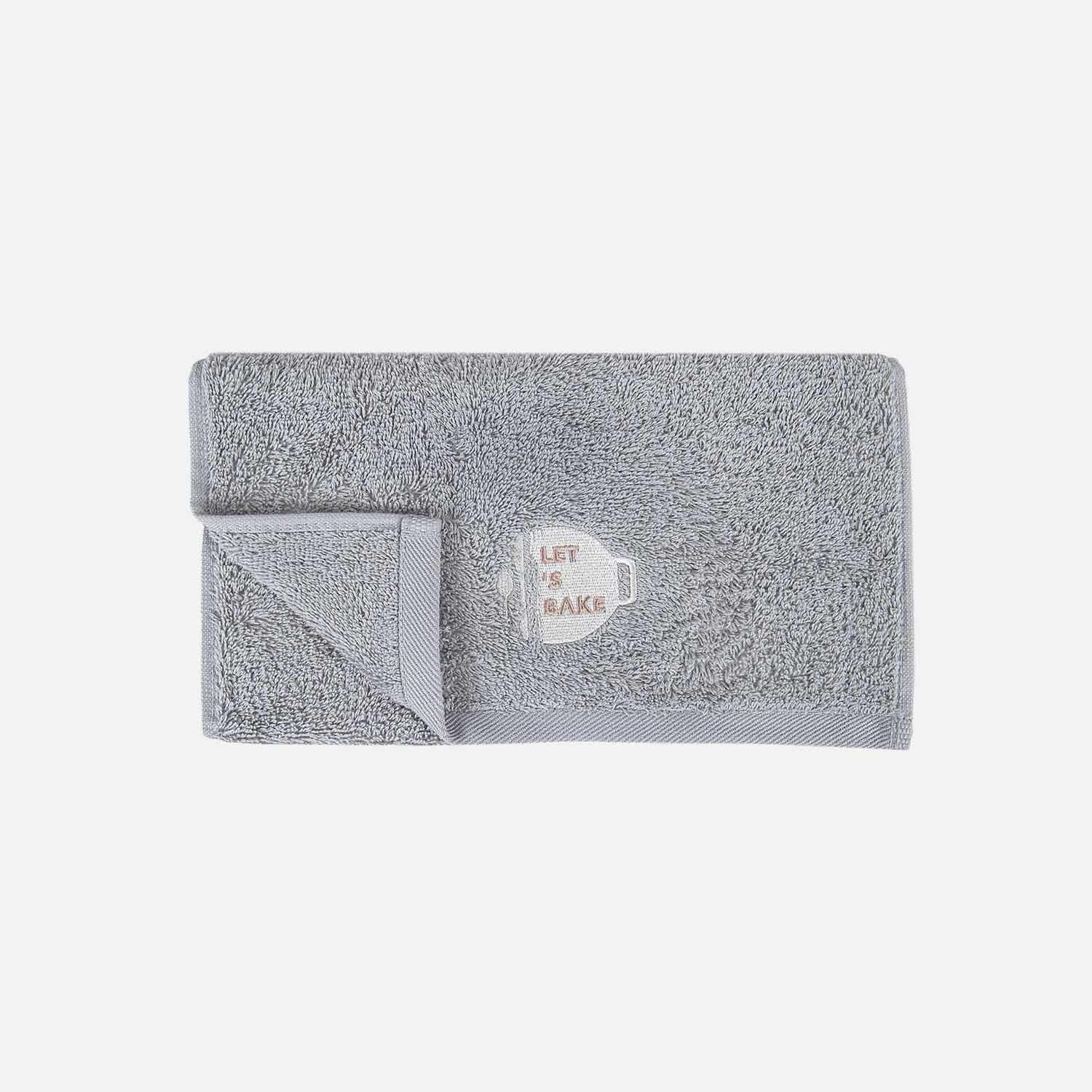 Mocha Organic Cotton Dish Towel Set Dark Beige - Cream - Gray